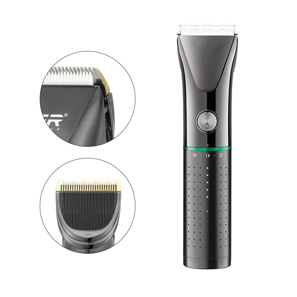 Professional Retro Hair Clipper Trimmer for Men - Electric Hair Cutting Kit with Fine-Tuning for Precise Styling (Black) - Perfect for Home Barbering, Salon Use & DIY Grooming