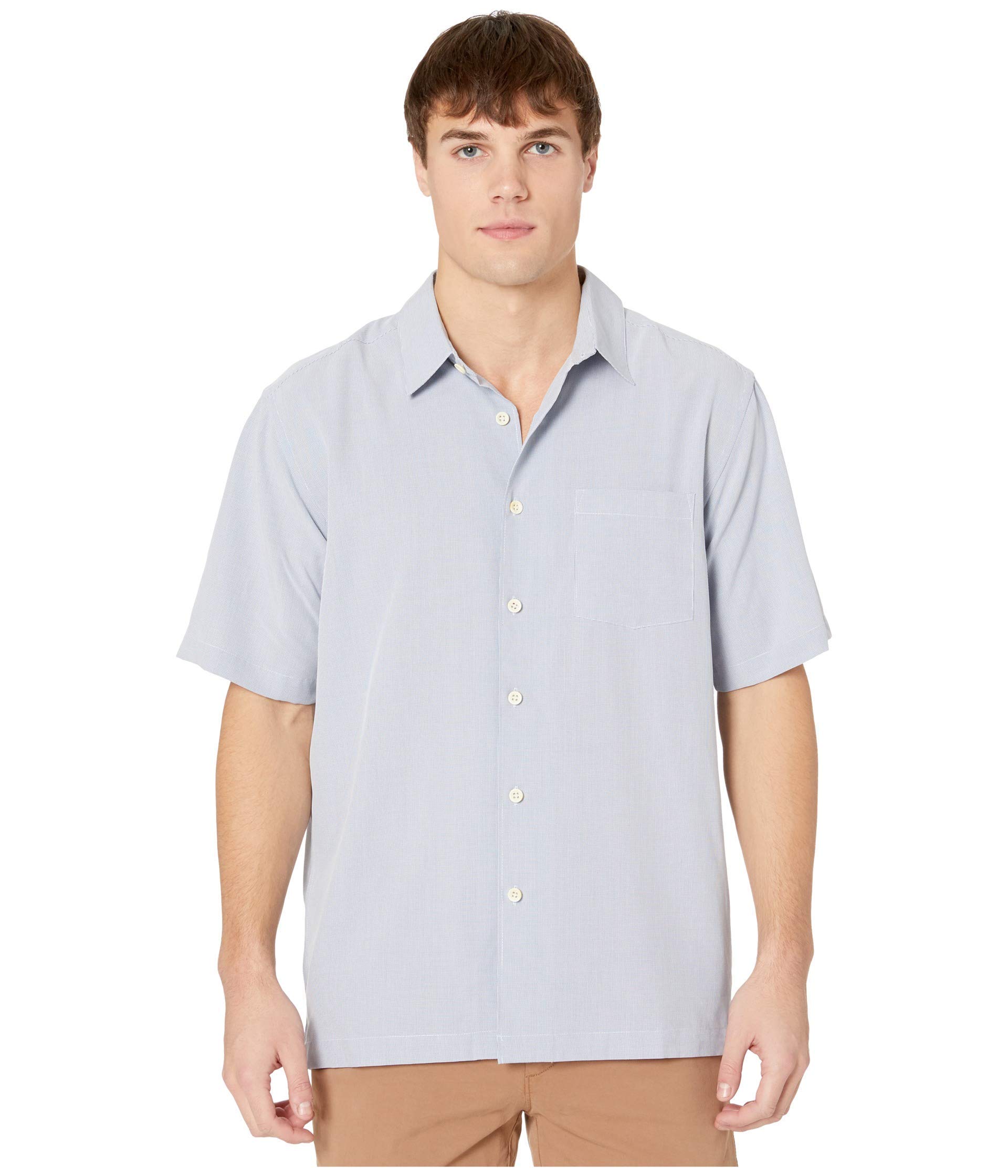 Quiksilver Men's Cane Island Woven Shirt - Lightweight Breathable Hawaiian Style Button-Up for Summer Beach Vacation & Casual Outings