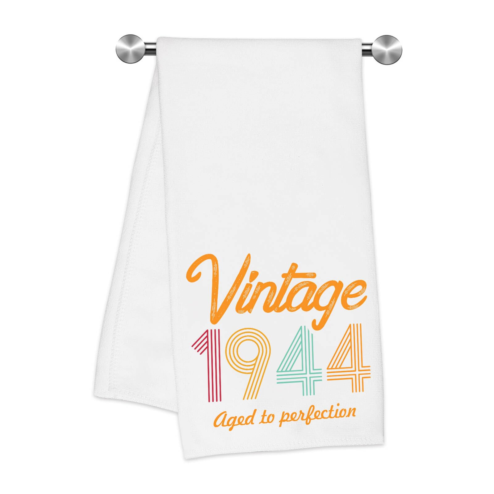 81st Birthday Gifts for Women & Men - Vintage 1944 Themed Hand Towels - Perfect for Mom, Wife, Friends Turning 81 - Unique 81 Year Old Birthday Decor - Retro Kitchen Towels for Parties & Home Decor