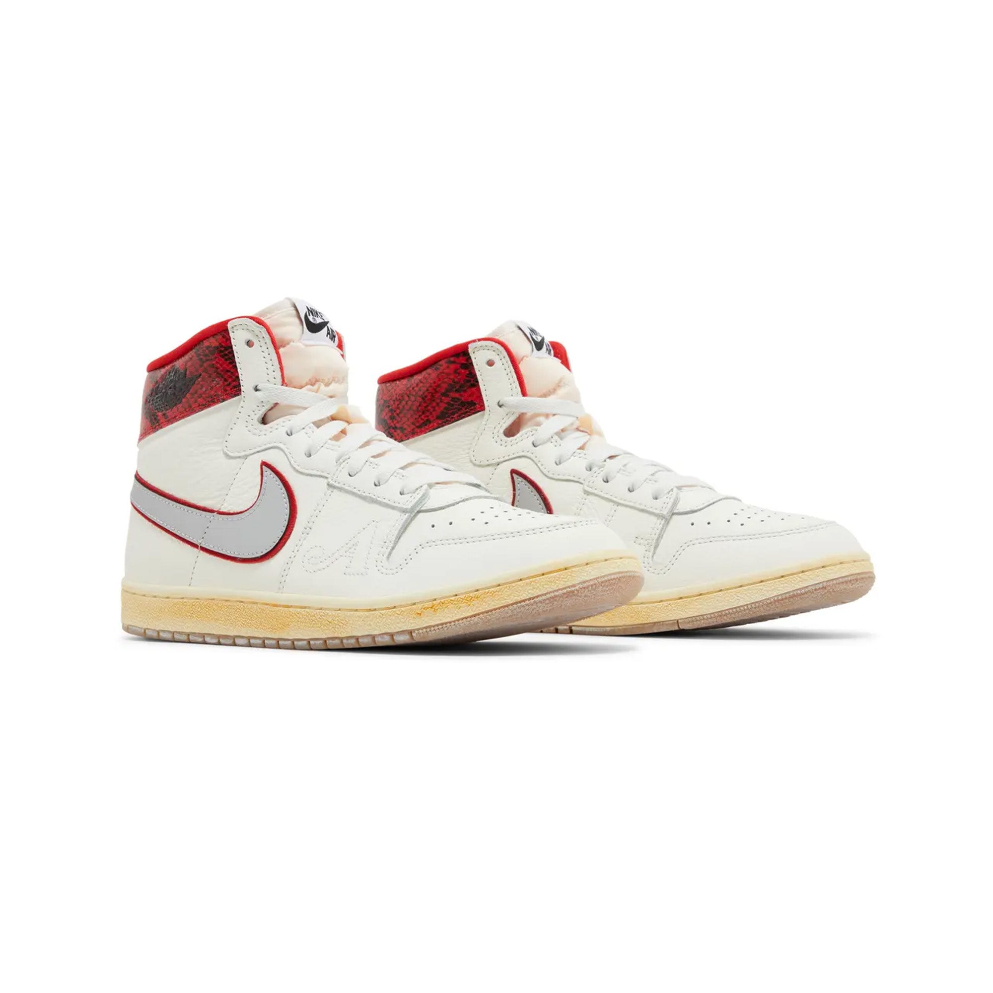 Air Jordan Air Ship x Awake NY 'Sail/Black University Red' Sneakers (2024) - Men's Basketball Shoes for Streetwear & Casual Style