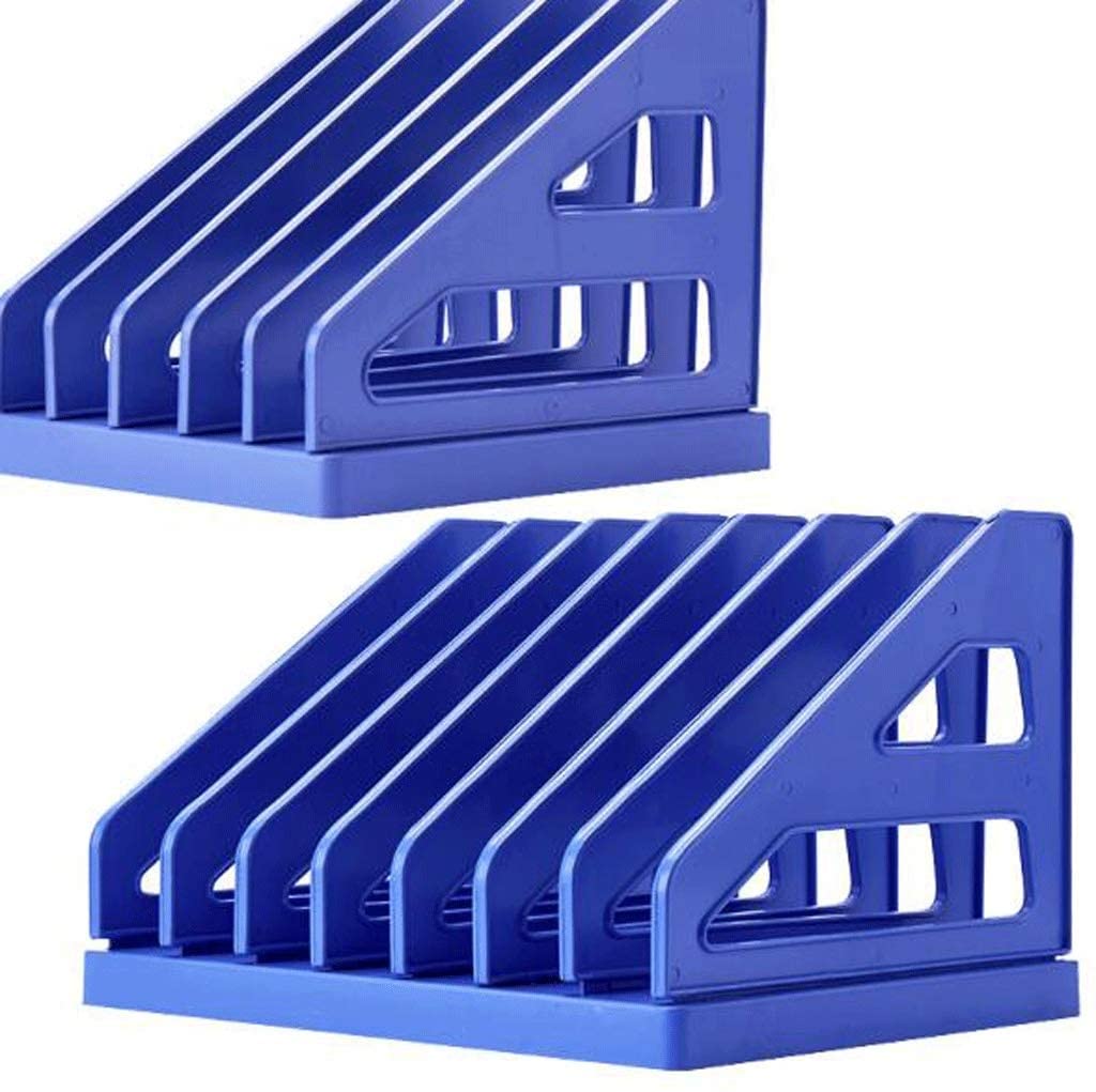Plastic Bookends for Bookshelves - Desktop Organizer for Books, Magazines & Documents - 19.8x24.19cm - Perfect for Office, Home & School Organization