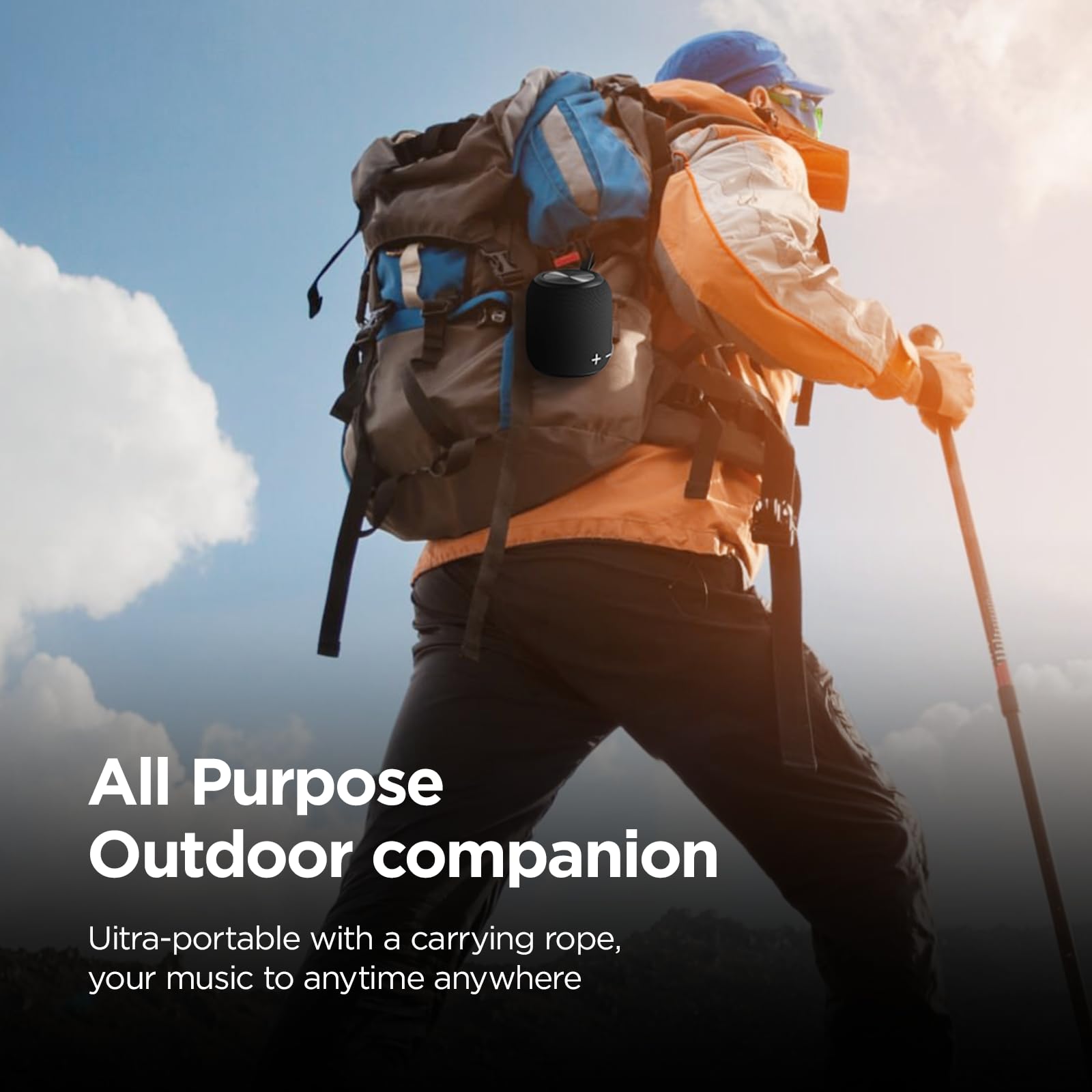 SANAG Portable Bluetooth Speaker with Bluetooth 5.0 - Wireless Mini Speaker with Dual Pairing, 360° HD Surround Sound & Deep Bass - 24H Playtime IPX67 Waterproof - Perfect for Travel, Camping, Beach, Pool Party & Home Use