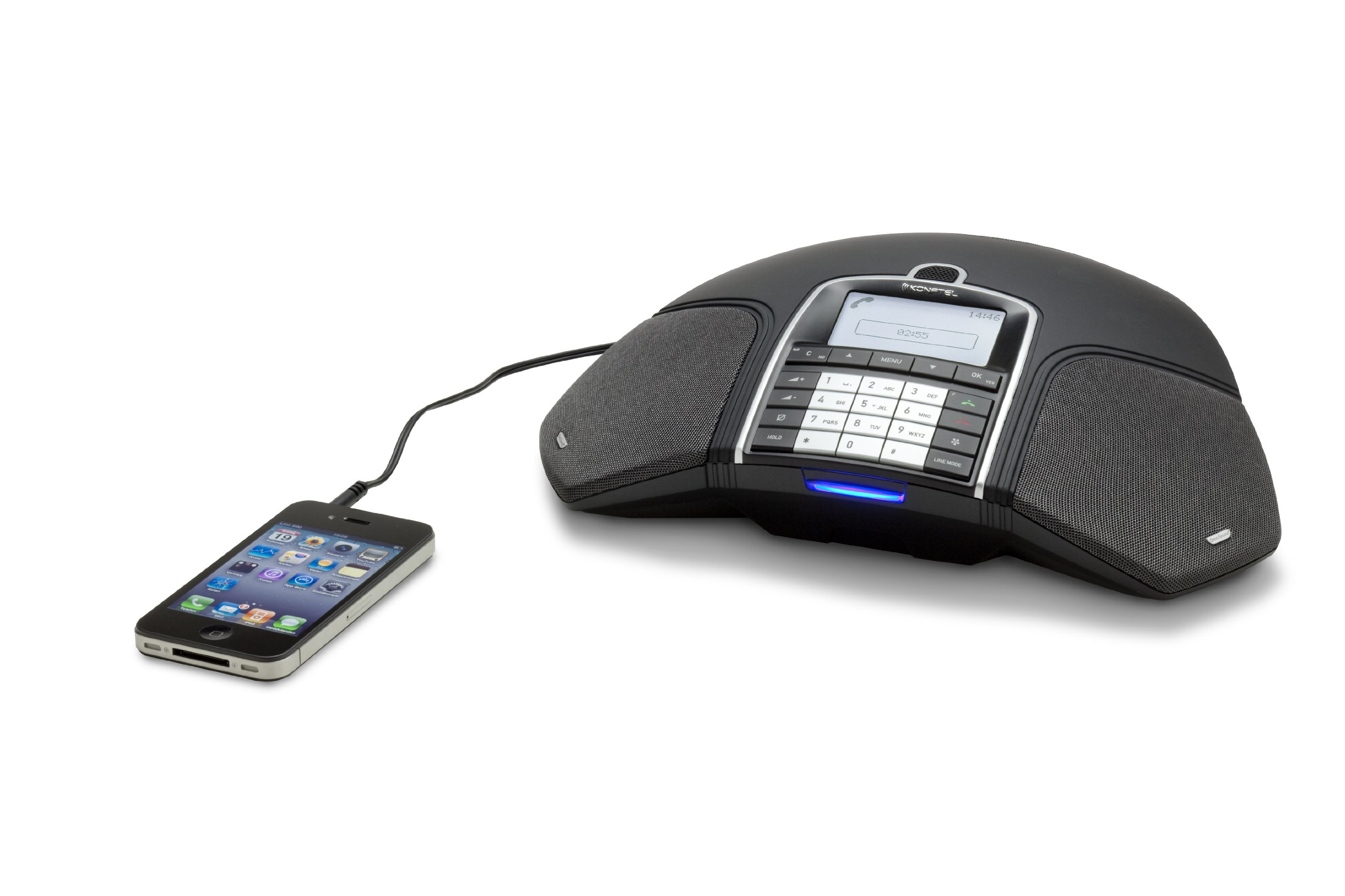 Konftel 300WX Wireless Conference Phone - Bluetooth Speakerphone with HD Audio for Business Meetings, Home Office & Remote Work (Black)