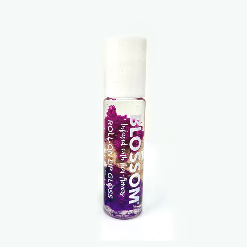 Blossom Moisturizing Lip Gloss - Color Changing Lip Balm Mini Roll On (3 Pack) for Hydration & Natural Tint | Perfect for Daily Use, Date Night & On-The-Go Touch Ups