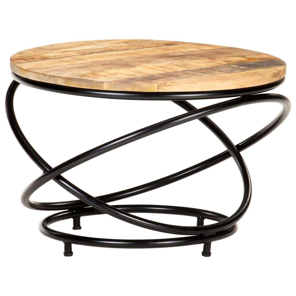CHARMMA Solid Mango Wood Coffee Table 23.6