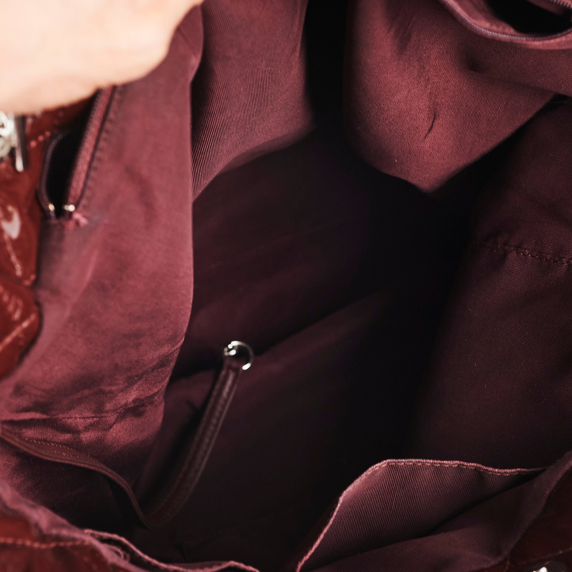Chanel Quilted Patent Leather Large Tote Bag in Burgundy - Luxury Designer Handbag for Women, Perfect for Work, Travel & Everyday Use