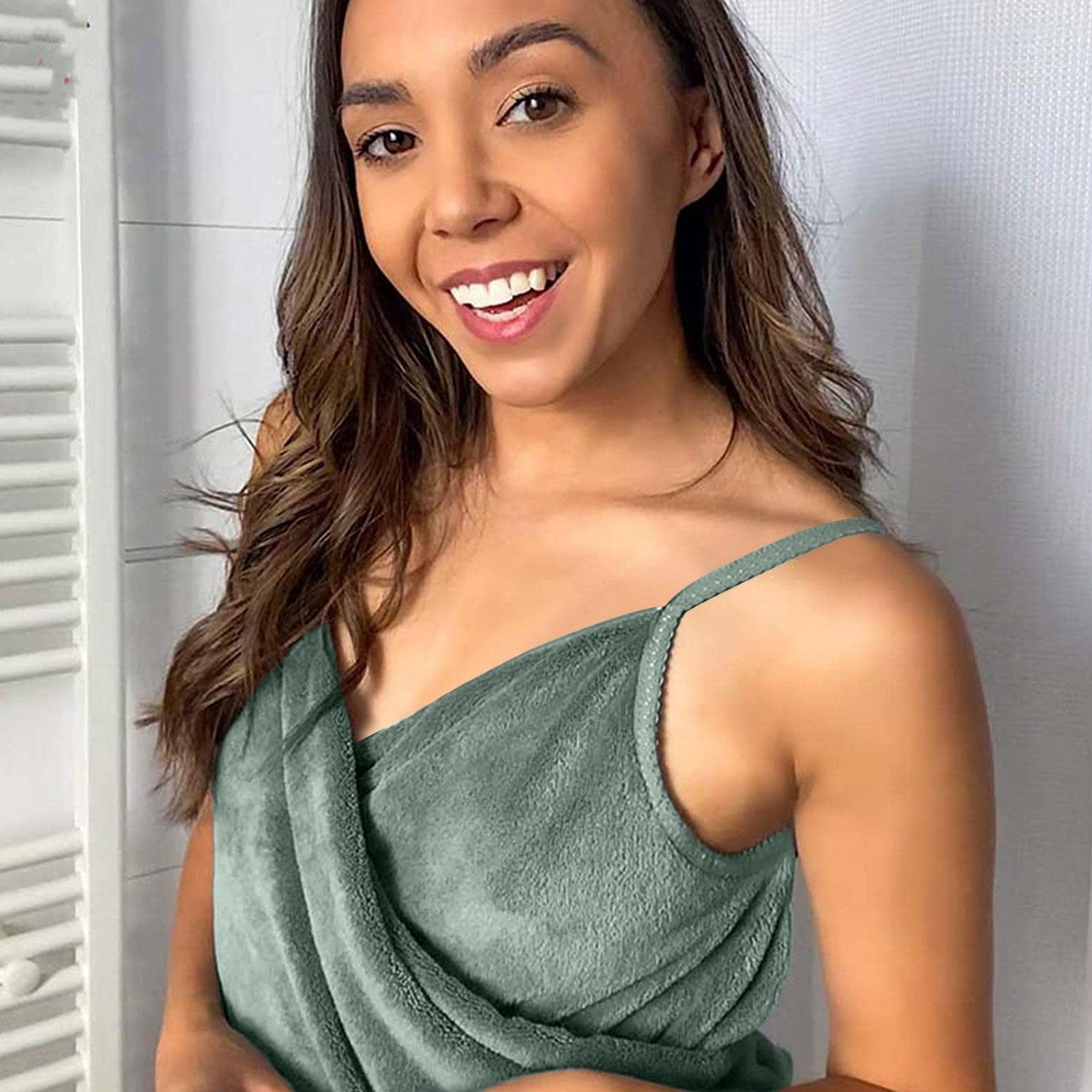 Premium Wearable Shower Towel for Women - Ultra Absorbent Sling Towel Robe & Spa Bath Skirt | Post-Shower Wrap, Poolside Cover-Up, Relaxing Nightwear by Lvtfco