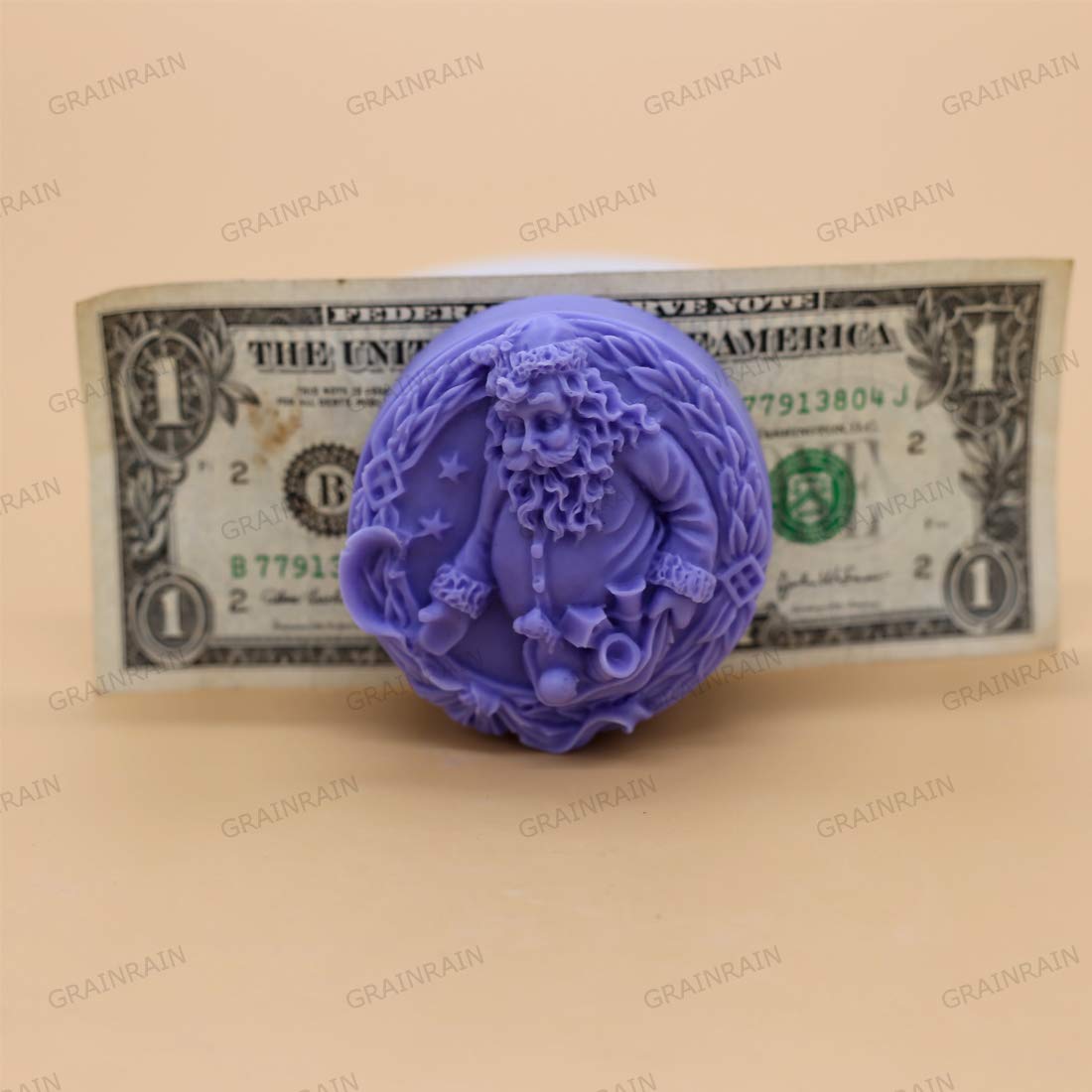 Premium Silicone Soap Molds for DIY Soap Making - Christmas Santa Claus Resin Mold (12130) - Perfect for Handmade Gifts, Holiday Crafts & Bath Bomb Molds