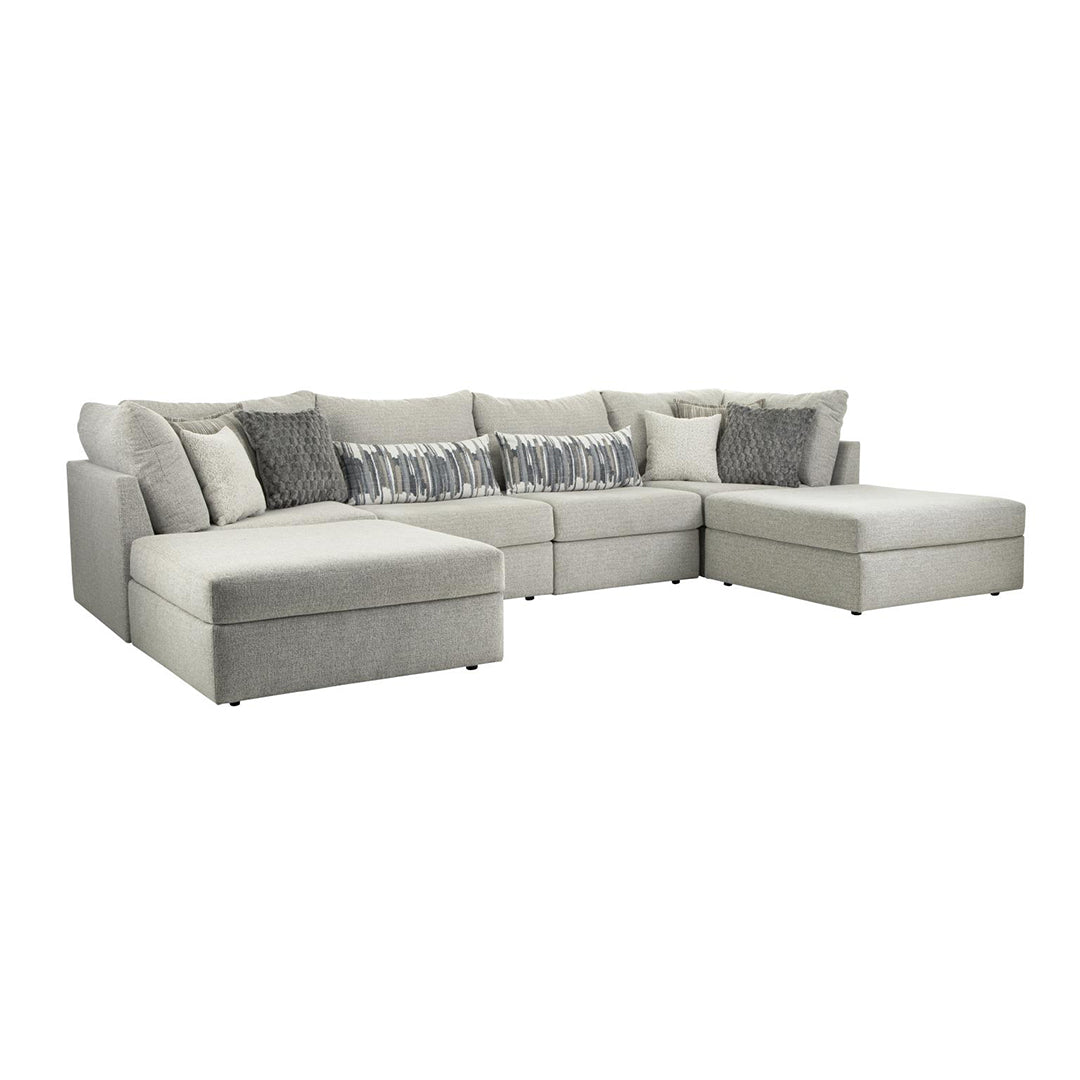 Jameson Sectional Sofa - Modern L-Shaped Couch with Reversible Chaise, Soft Fabric Upholstery for Living Room, Family Room & Home Theater Comfort