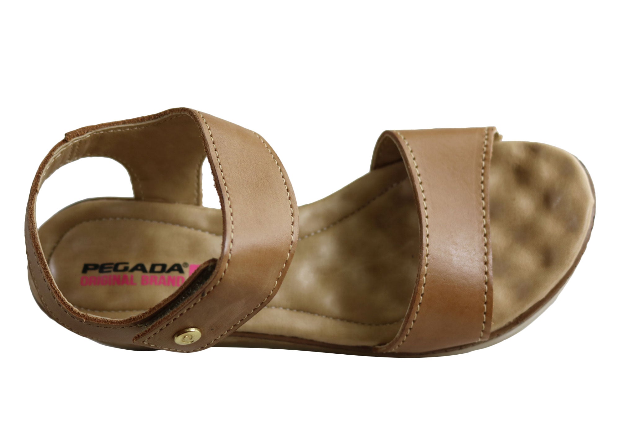 Pegada Louise Women's Comfortable Leather Wedge Sandals - Stylish Casual & Summer Walking Shoes for Beach, Vacation and Everyday Wear