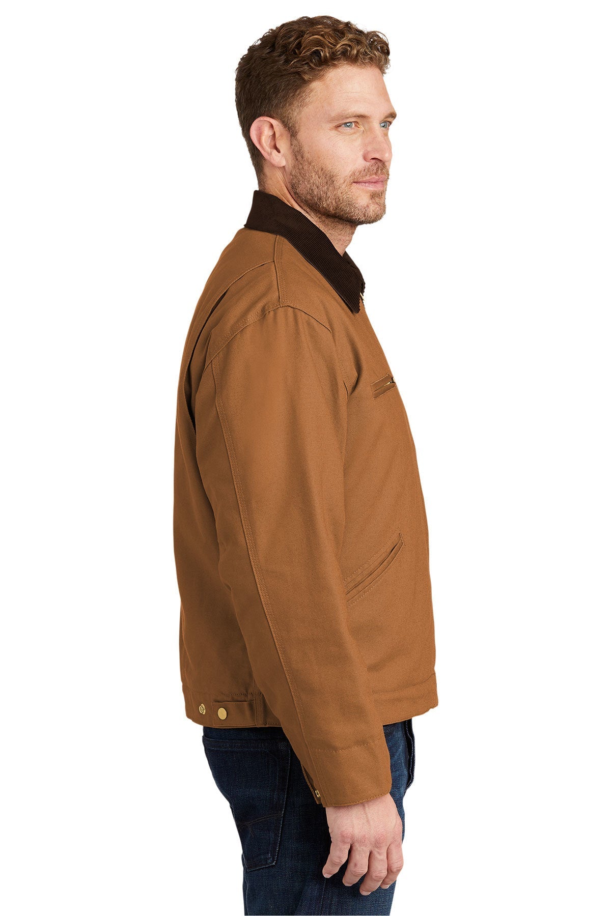 CornerStone Duck Cloth Work Jacket - Heavy Duty Brown Duck Canvas Jacket for Men | Durable Workwear for Construction, Farming & Outdoor Activities