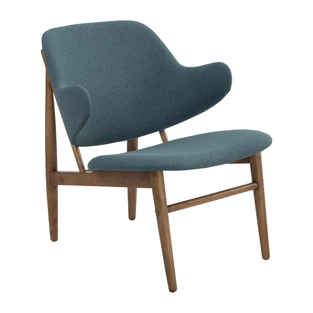 VERONIC Modern Lounge Chair in Cocoa & Nile Green - Comfortable Accent Chair for Living Room, Bedroom, or Office - Perfect for Relaxing, Reading, and Entertaining