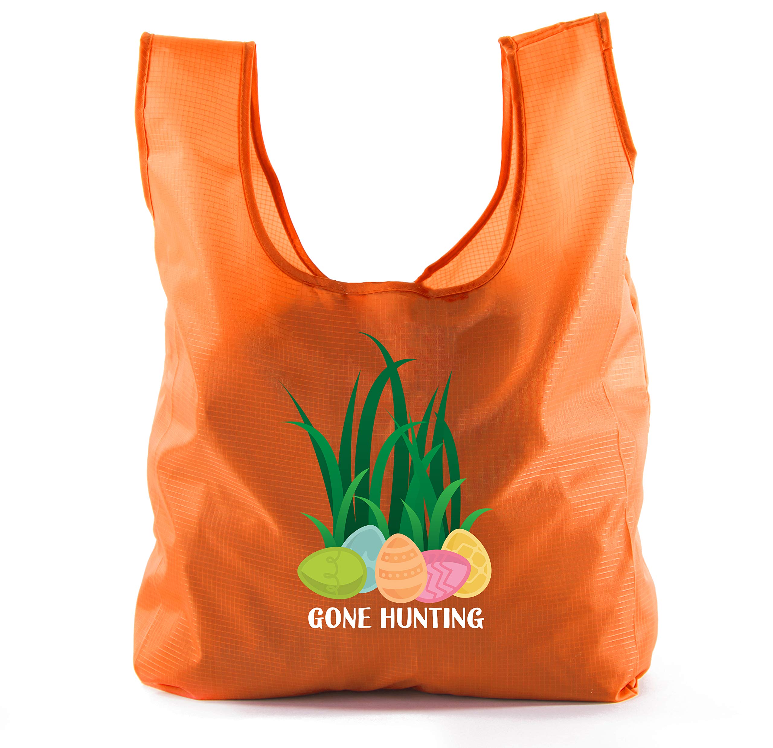 Easter Basket Bags - Bulk Reusable Grocery Tote Bags for Easter Egg Hunt & Spring Celebrations - Perfect for Kids Party Favors, Easter Gifts & Outdoor Activities