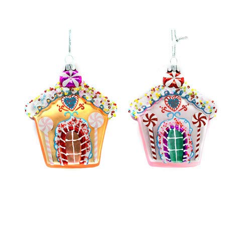 Darice 4.35 Inch Gingerbread House Christmas Ornament - Assorted Holiday Decor Styles for Tree, Gift & Home Decoration