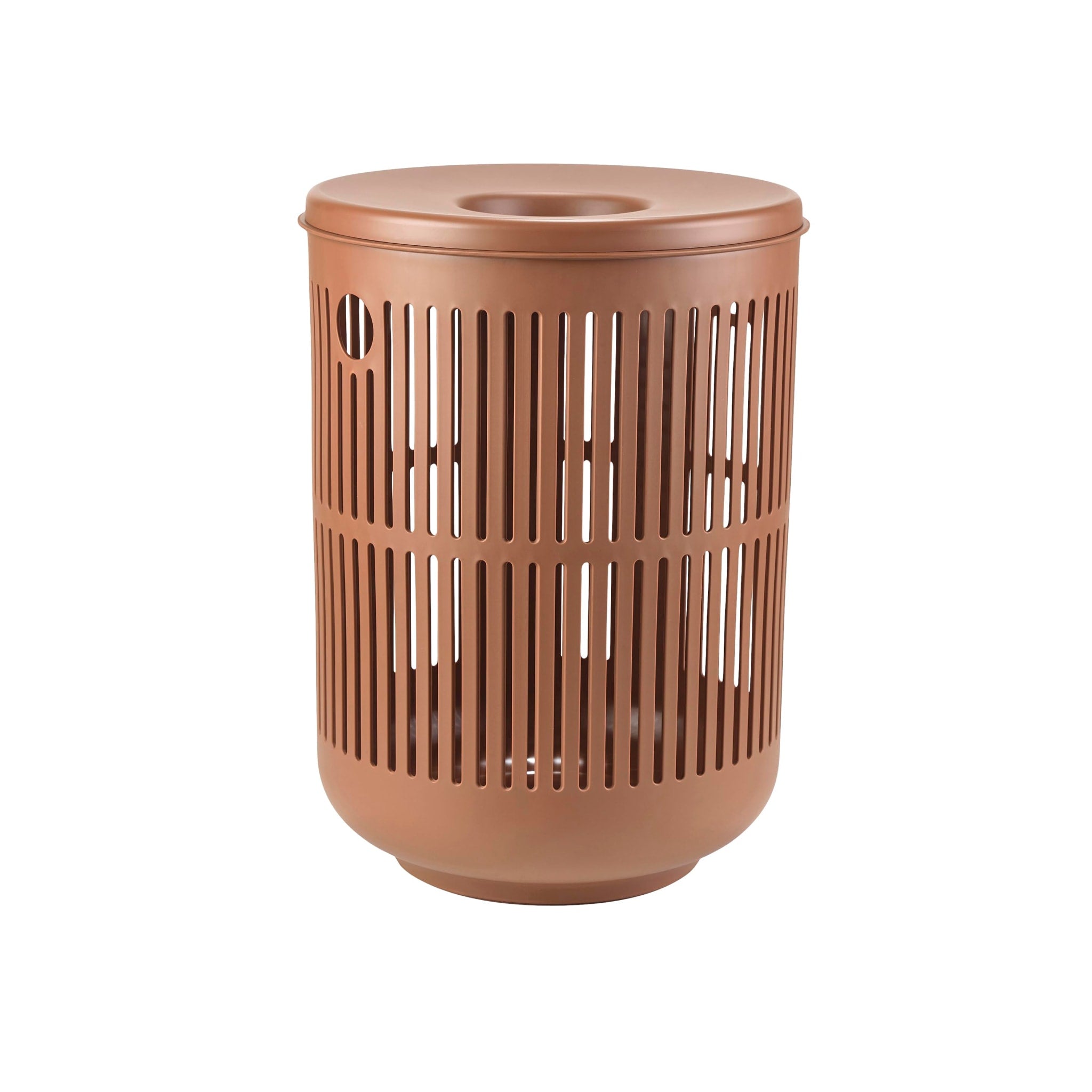 ZONE DENMARK Ume 60L Laundry Basket with Lid - Stylish Terracotta Storage for Clothes, Toys & Home Organization | Perfect for Bedroom, Bathroom & Kids Room