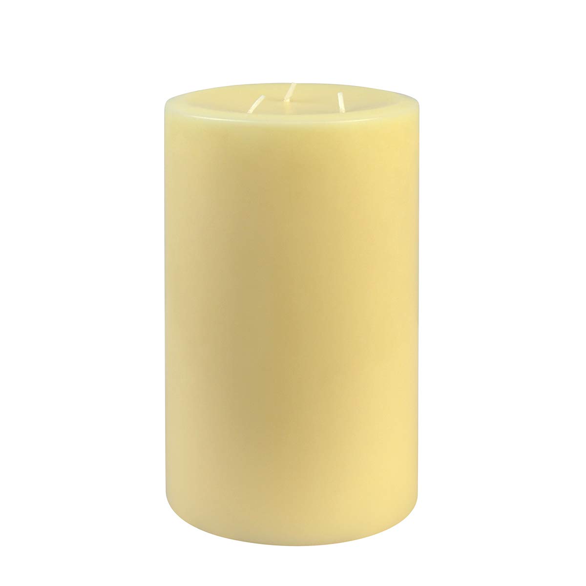 6 x 9 Inch Ivory Pillar Candles Set of 4 - Unscented Decorative Taper Candles for Weddings, Home Decor, Church & Romantic Dinner Ambiance