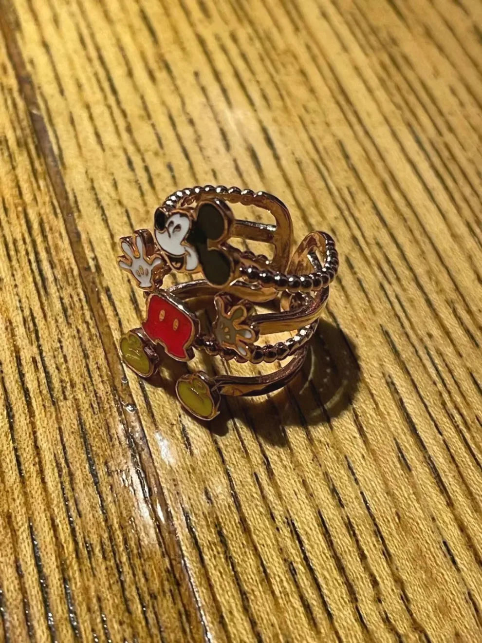 Disney Anime Mickey Mouse Girls Ring - Cute Cartoon Jewelry for Kids & Teens - Perfect for Birthday Gifts, Parties & Everyday Wear