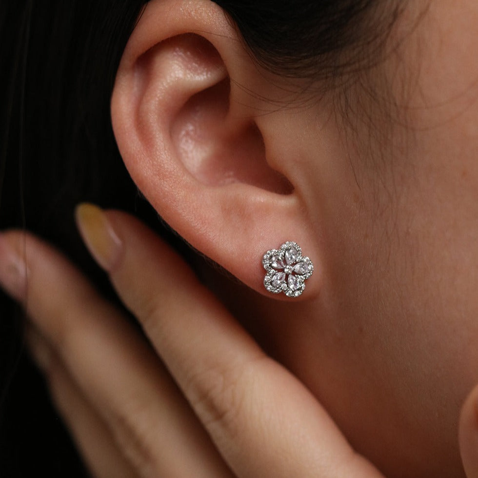 Blossom Flower Earrings for Women - Elegant Floral Dangle Earrings for Party, Wedding & Everyday Wear