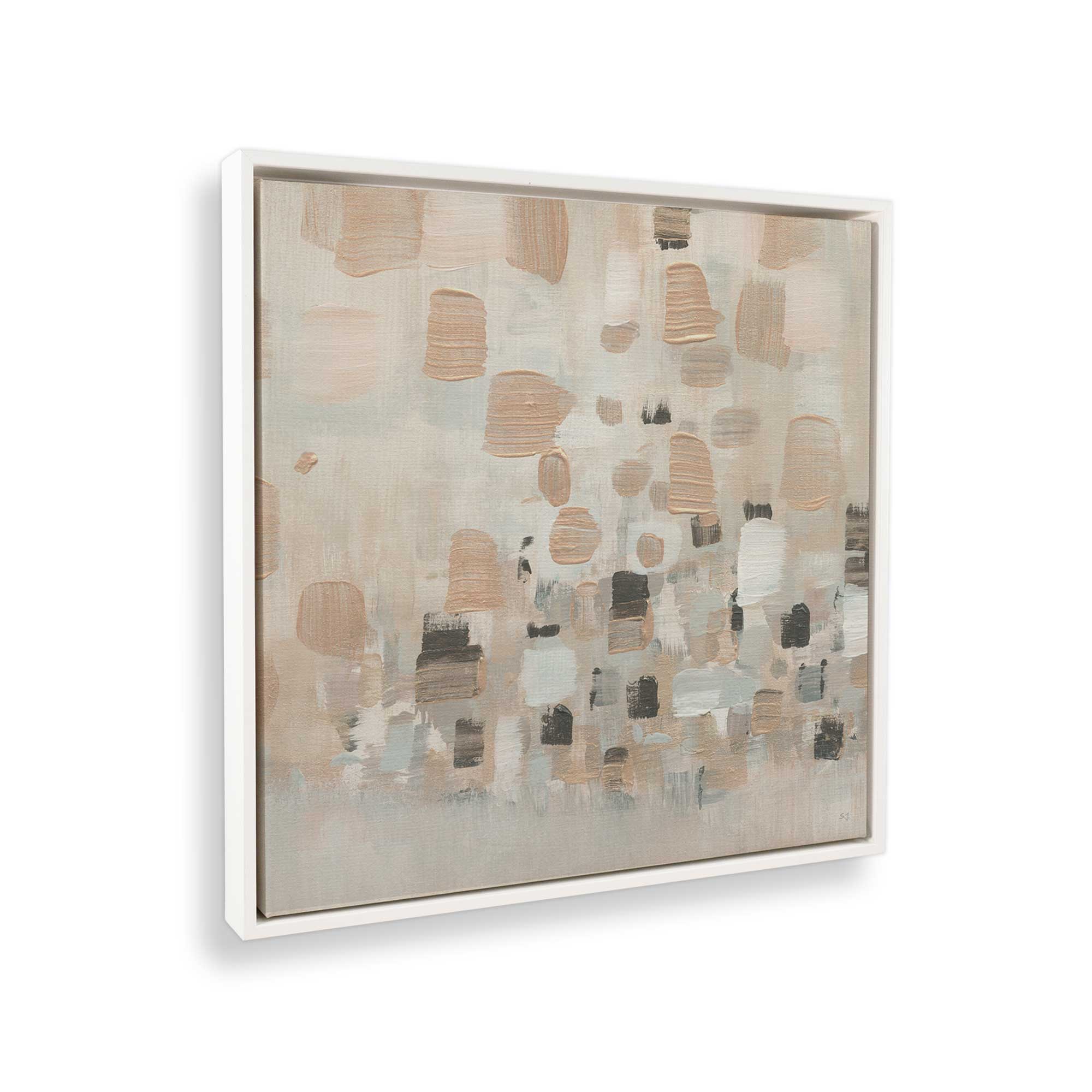 Earthen Harmony Abstract Canvas Wall Art Print - Modern Boho Home Decor for Living Room, Bedroom & Office