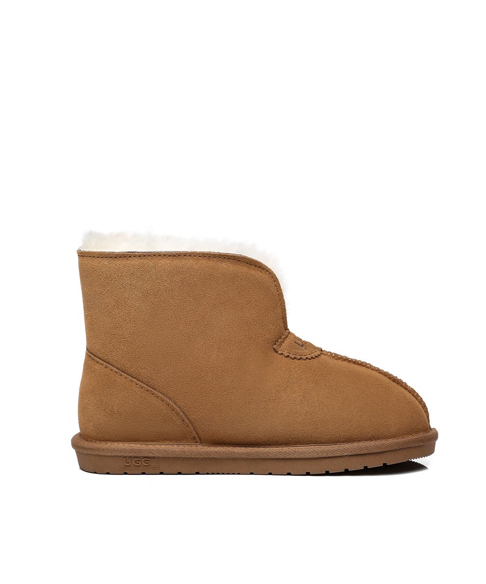 Men's Hushly UGG Slippers - Cozy Sheepskin Indoor/Outdoor House Shoes for Winter Comfort - Perfect for Home, Office & Travel