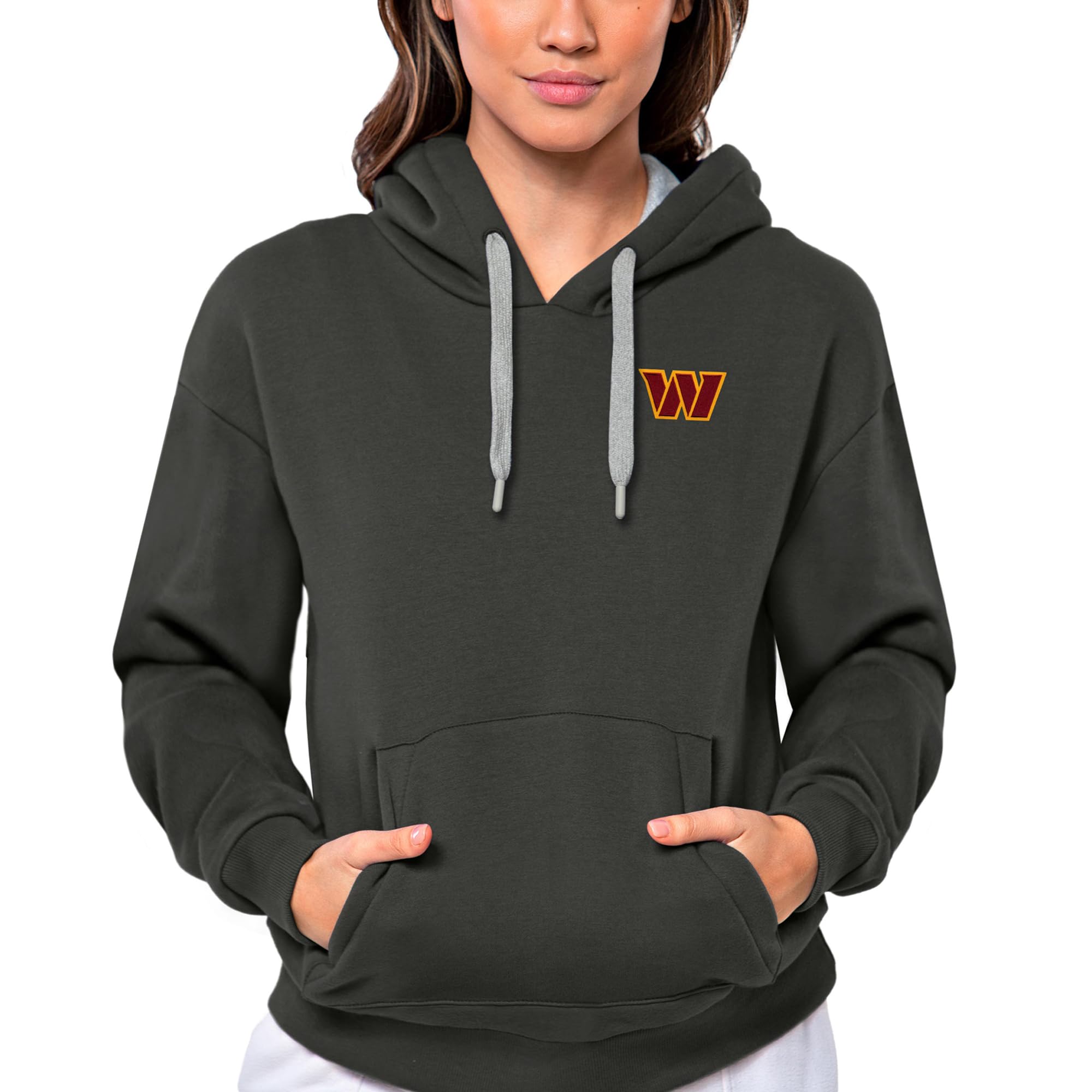 Antigua Women's NFL Victory Pullover Hoodie - Cozy Fleece Sweatshirt for Football Fans - Perfect for Game Day, Tailgating & Casual Wear