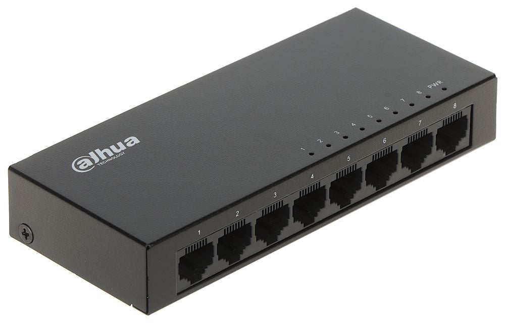 PFS3008 GT V2 8-Port Gigabit Ethernet Switch 1000Mbps - High-Speed Network Hub for Home Office, Gaming & Streaming