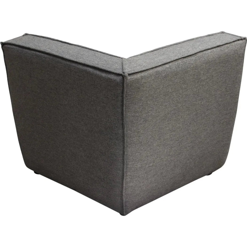 3-Piece Corner Modular Sectional Sofa in Grey - Modern L-Shaped Couch for Living Room, Lounge & Family Room