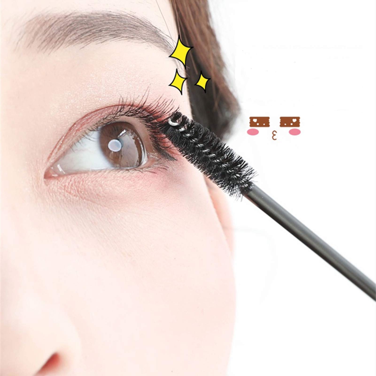 50 PCS Disposable Eyelash Brushes - Mascara Wands & Eyebrow Extension Brushes for False Eyelash Application | Perfect for Salon Professionals & DIY Lash Extensions at Home