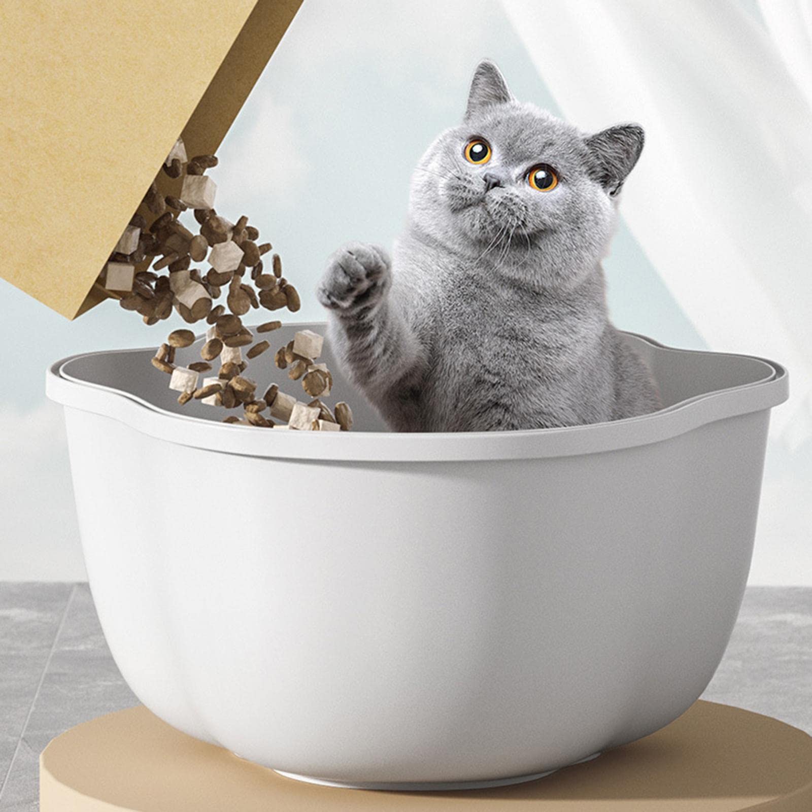 Enakshi Airtight Pet Food Storage Container with Lid - 10Lbs Dry Dog Food Dispenser for Grains, Rice & Kibble | BPA-Free Plastic | Pet Supplies & Dog Accessories | Perfect for Kitchen, Pantry & Travel Use
