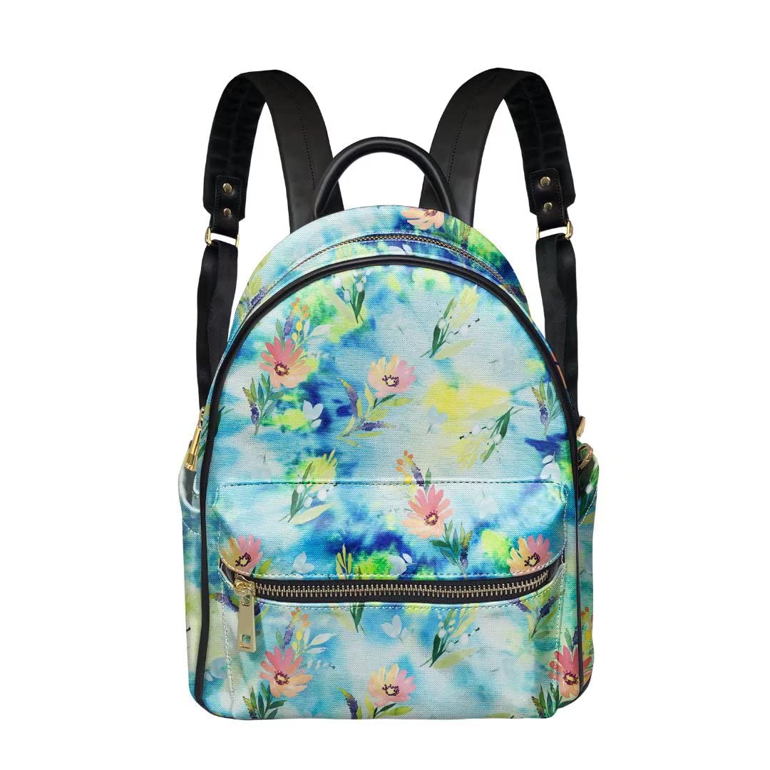 Waterproof PU Leather Backpack - Lightweight Large Capacity Travel Bag for Hiking & Commuting