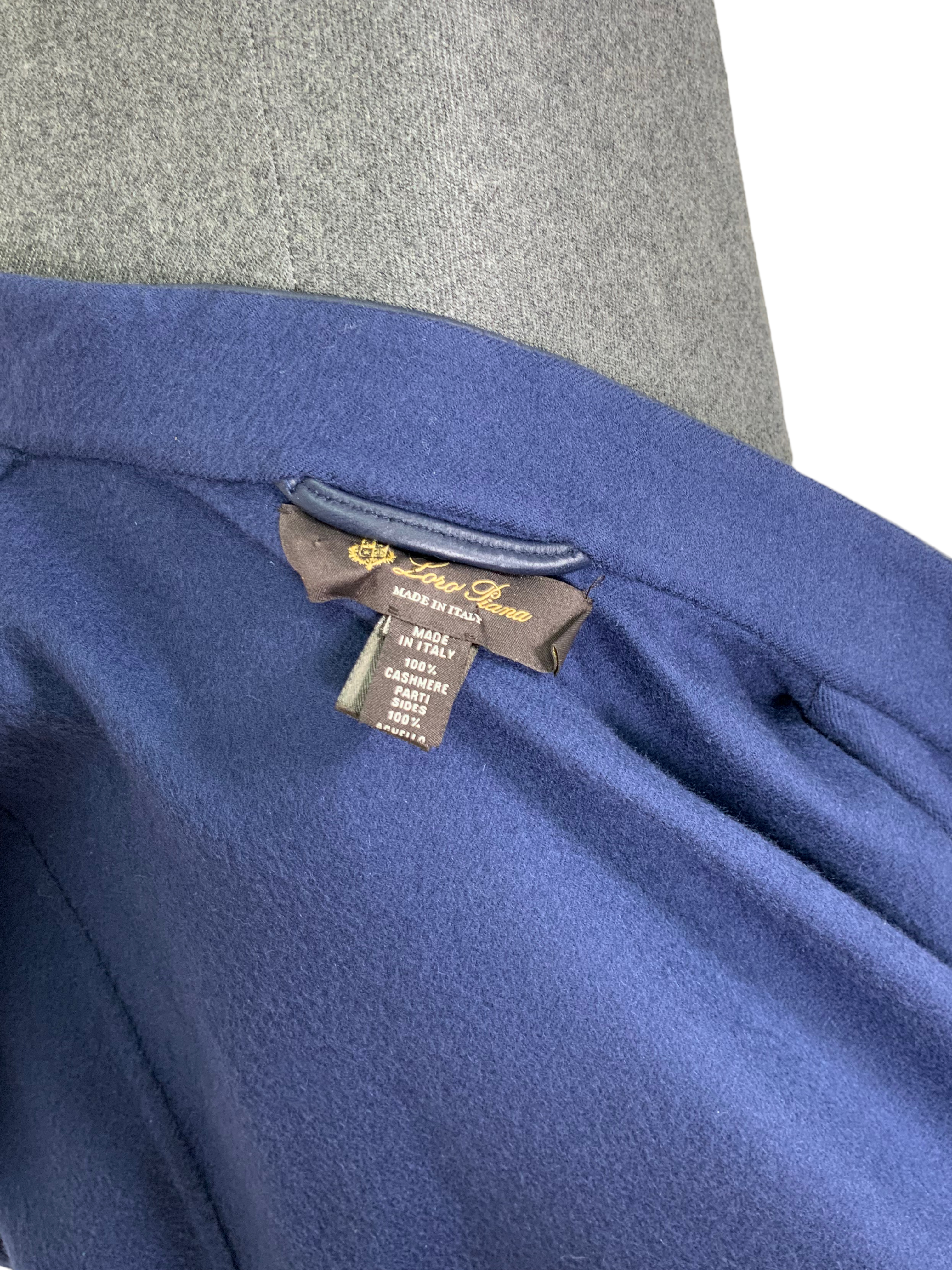 Luxury Loro Piana Cashmere & Lambswool Poncho with Lambskin Leather Trim - Soft Winter Wrap for Women - Perfect for Travel, Office & Evening Events