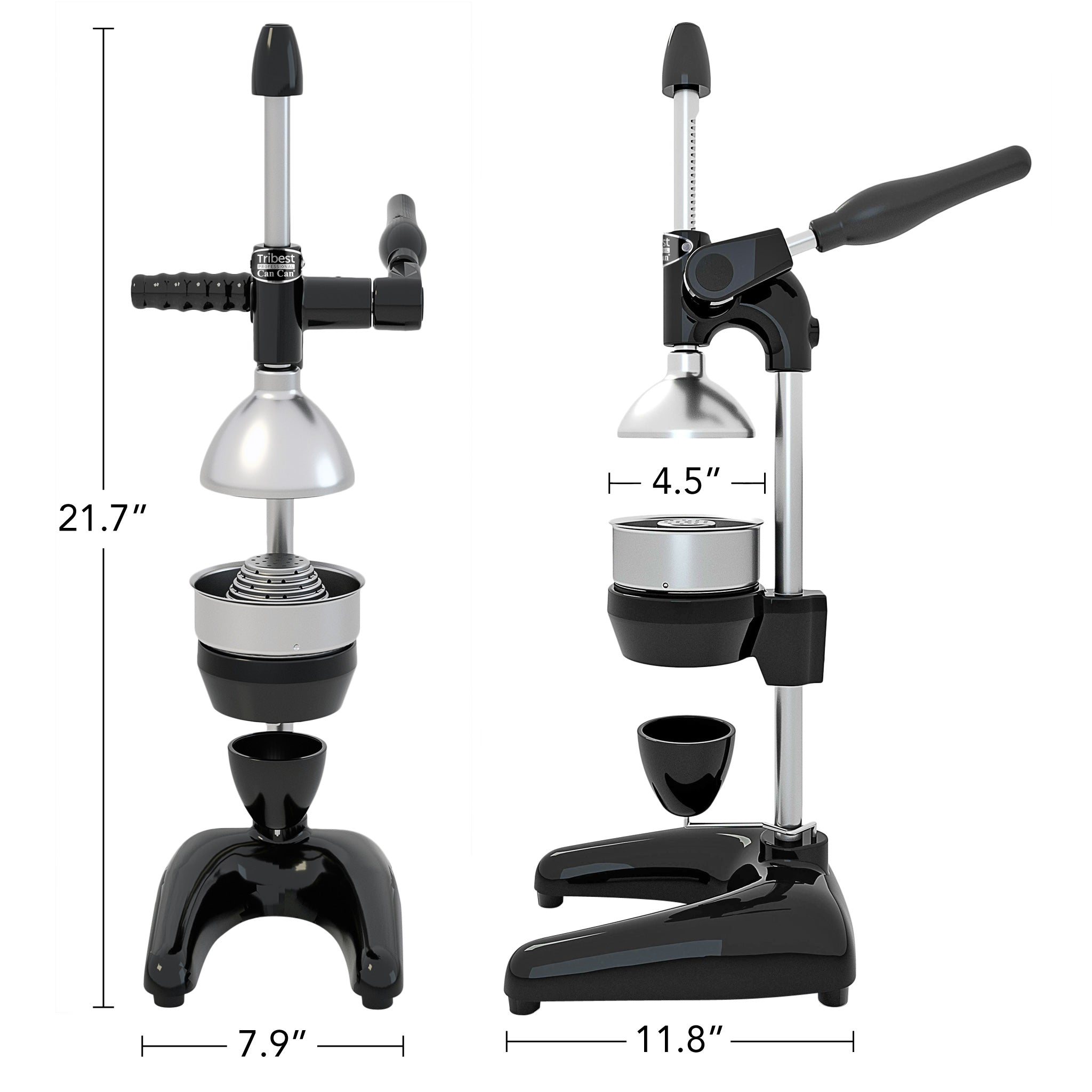 Refurbished XL Manual Juice Press for Pomegranate, Citrus & More - Cold Press Juicer for Healthy Drinks, Cocktails & Homemade Extracts