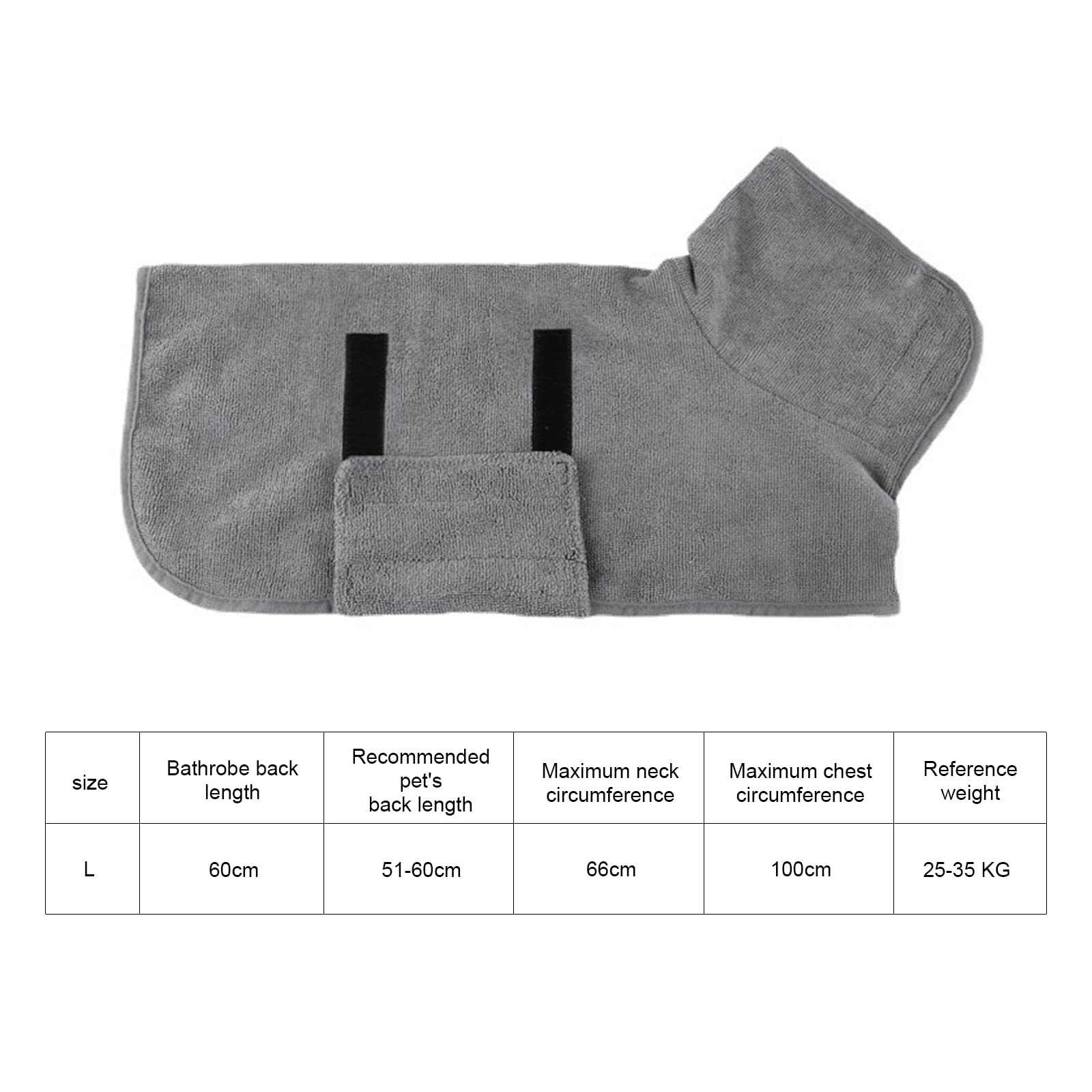 Bemodst Super Absorbent Microfiber Dog Drying Coat - Fast Drying Pet Bathrobe Towel for Dogs & Cats - Luxuriously Soft Moisture Wicking Bath Robe | Perfect for Post-Bath Drying, Grooming, and Keeping Pets Warm After Swimming