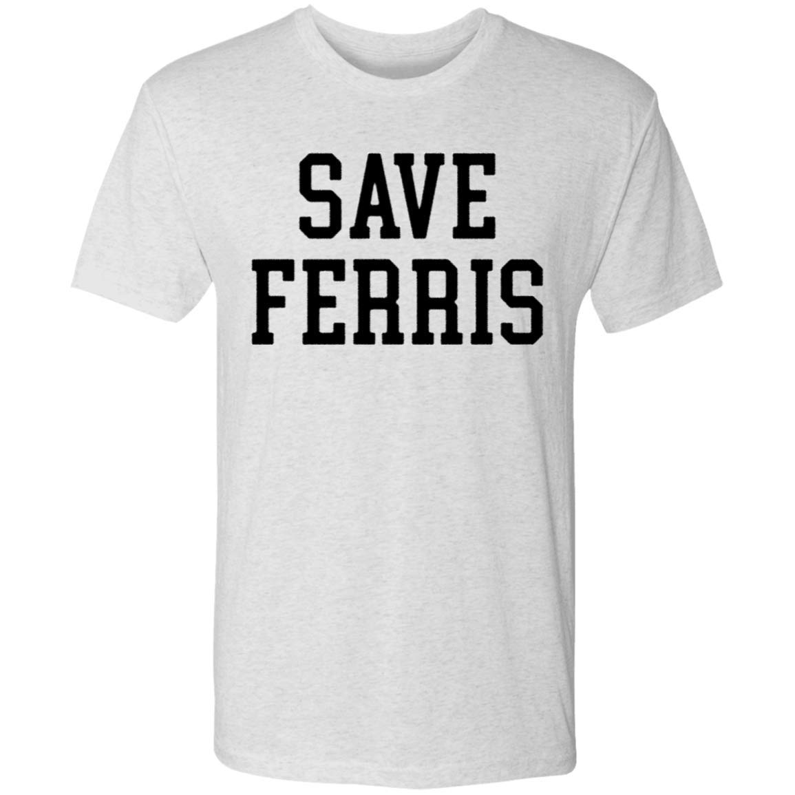 Save Ferris Vintage Tri-Blend T-Shirt - Soft Comfortable Short Sleeve Tee for Casual Wear, Concerts & Retro Fashion