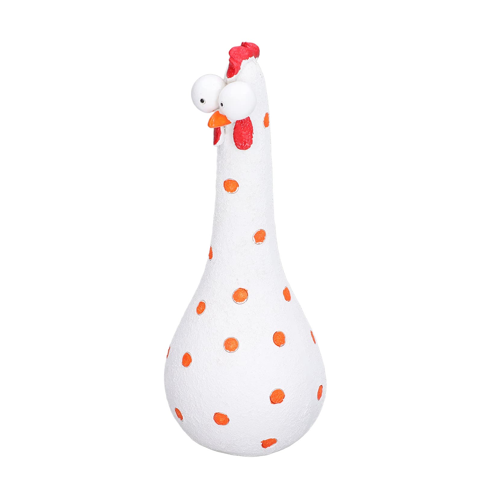 Tgoon Outdoor Animal Statues - Vibrant Color Chicken Garden Decor for Living Room & Courtyard (White) | Perfect for Home Decor, Patio Ornaments, and Backyard Landscaping