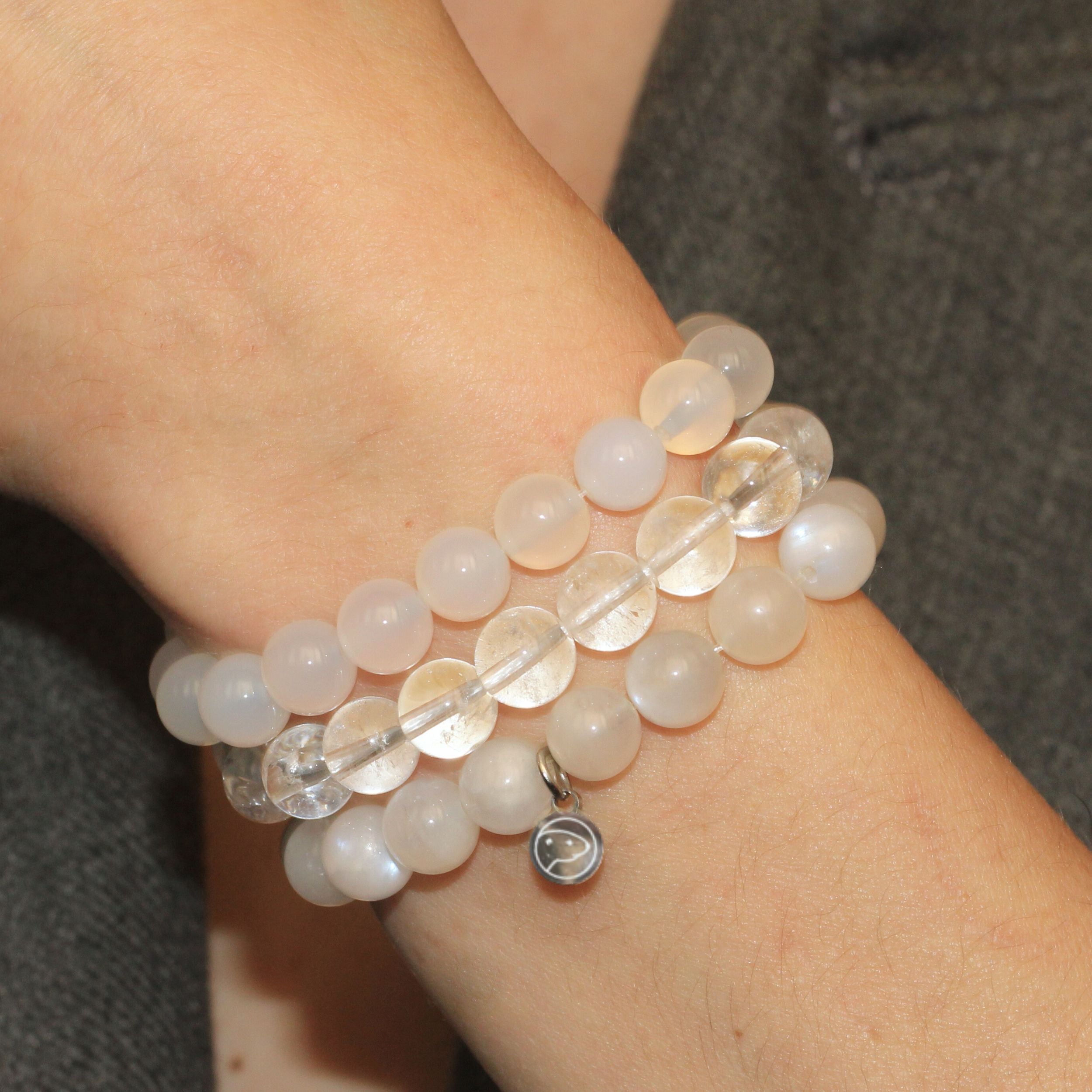 Sahasrara Crown Chakra Healing Bracelet Set - 7 Chakra Balancing Stone Beads for Meditation, Yoga & Spiritual Awakening - Perfect for Energy Cleansing & Mindfulness Practice