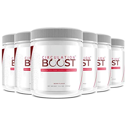6 Bottles Circulation Boost Supplement - Best Blood Flow Support for Improved Circulation & Fast Results | Ideal for Athletes, Office Workers & Seniors