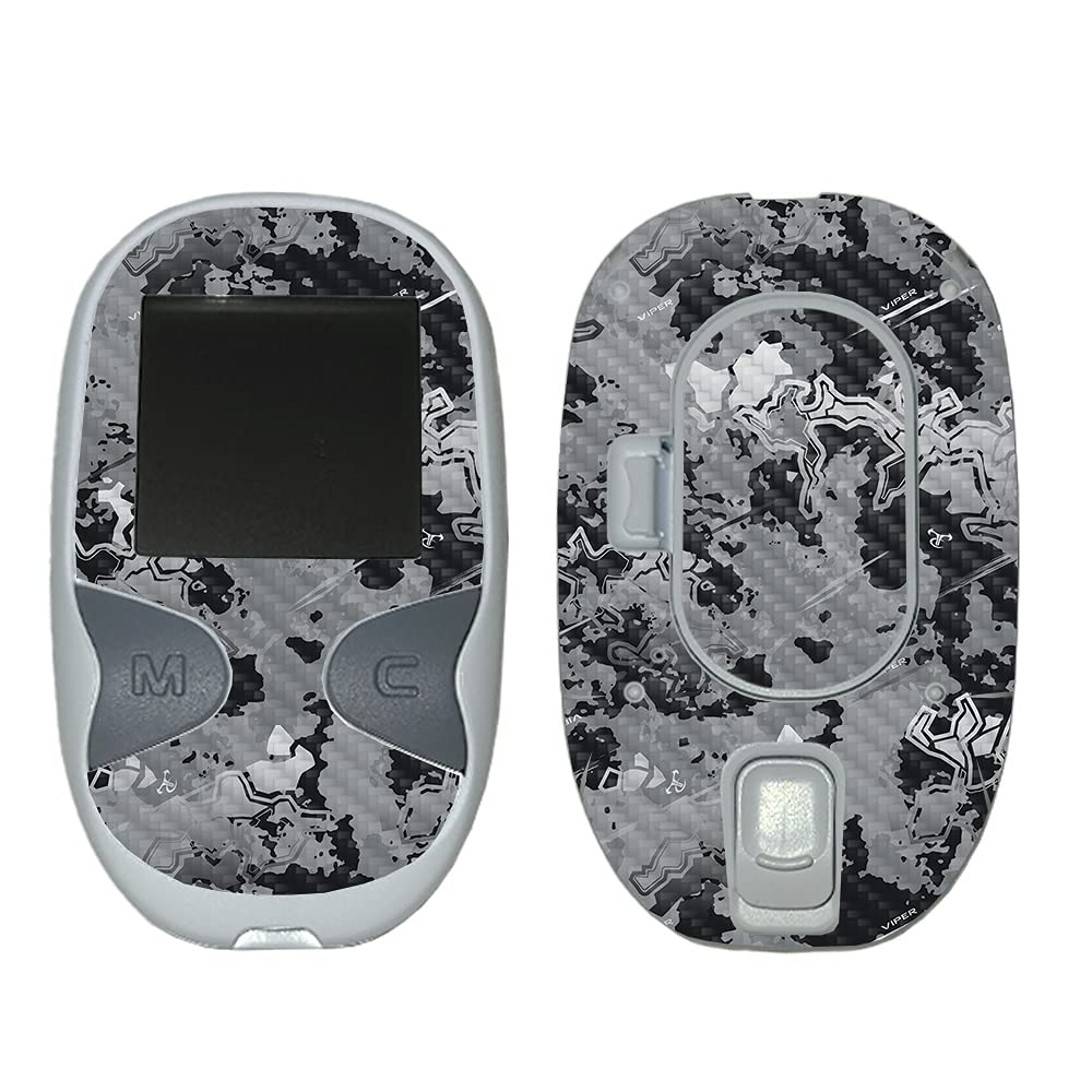 Premium Carbon Fiber Skin for Care Touch Glucose Meter - Viper Urban Design | Protective & Durable Textured Cover | Easy Application | USA Made | Perfect for Diabetes Management & Travel Protection