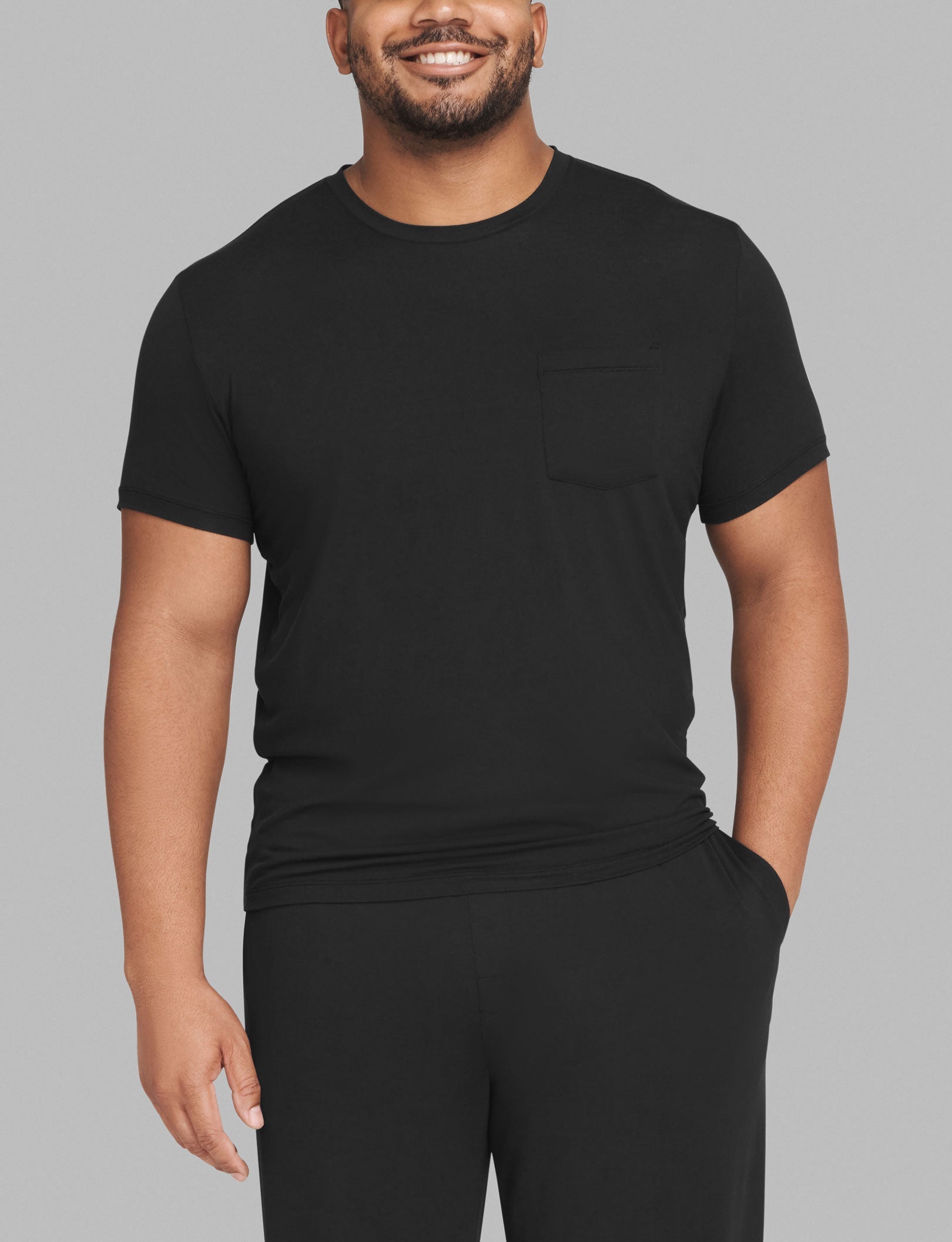 Second Skin Sleep Pocket Tee & Short Set - Ultra Soft Lounge Wear for Women - Perfect for Sleeping, Yoga & Relaxing at Home