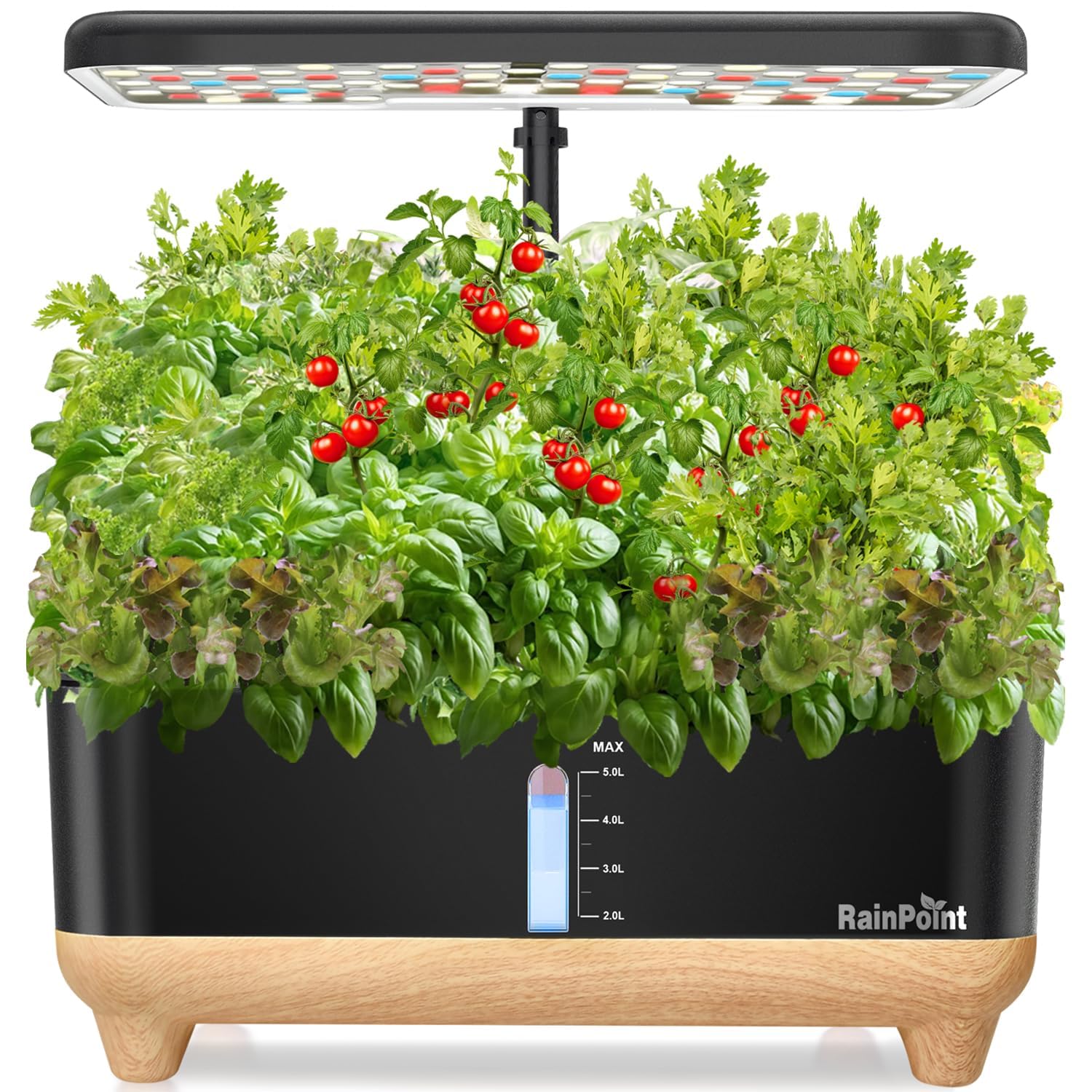 RAINPOINT 13-Pod Indoor Hydroponic Growing System - Smart Herb Garden Kit for Fresh Vegetables, Lettuce & Plants | Perfect for Kitchen, Home Gardening & Urban Farming
