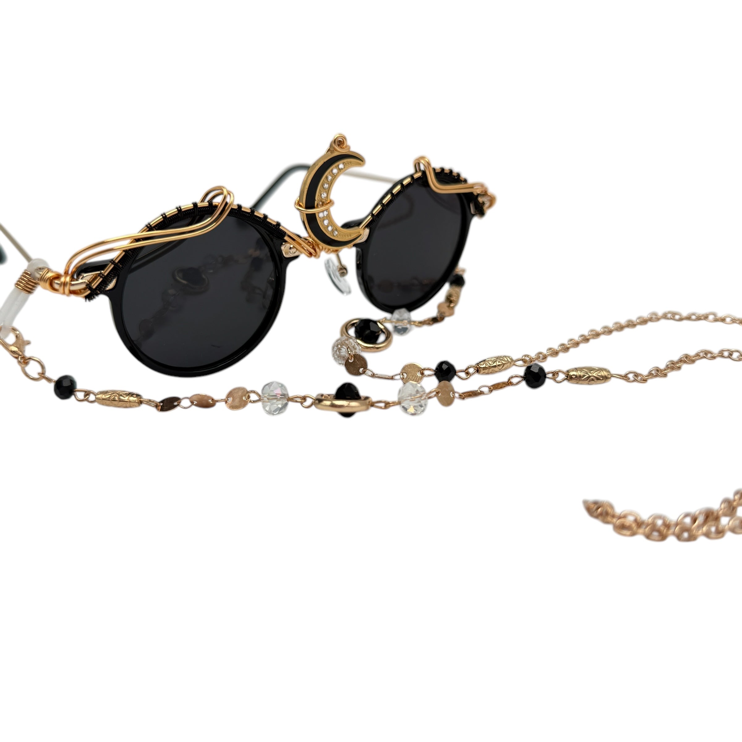 Gothic Luna Necklace with Chain - Limited Edition Gothic Jewelry for Women, Perfect for Halloween, Cosplay, and Dark Fashion Accessories