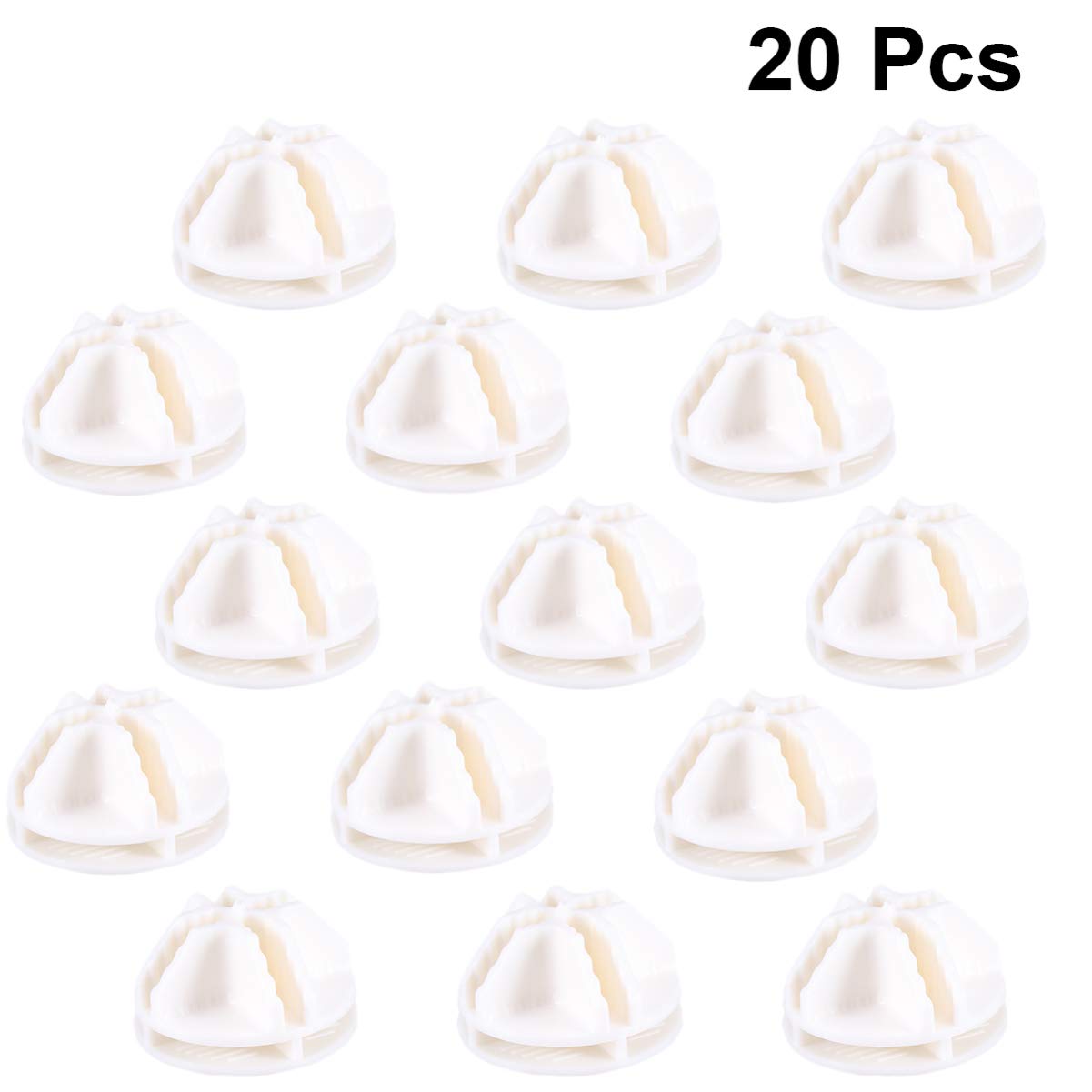 DOITOOL 20-Pack White Plastic Wire Cube Connectors for Modular Storage Shelves, Closet Organizers, DIY Grid Systems | Perfect for Home, Office, Garage & Craft Room Organization