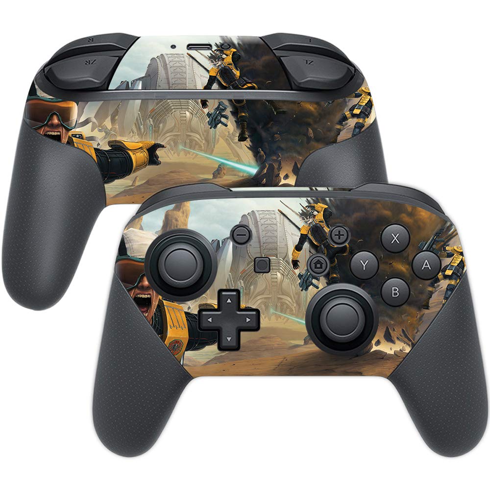 MightySkins Vinyl Decal Wrap Cover for Nintendo Switch Pro Controller - Battlefield Design | Protective, Durable & Customizable Skin | Easy to Apply & Remove | Made in USA | Perfect for Gaming, Travel & Collectors