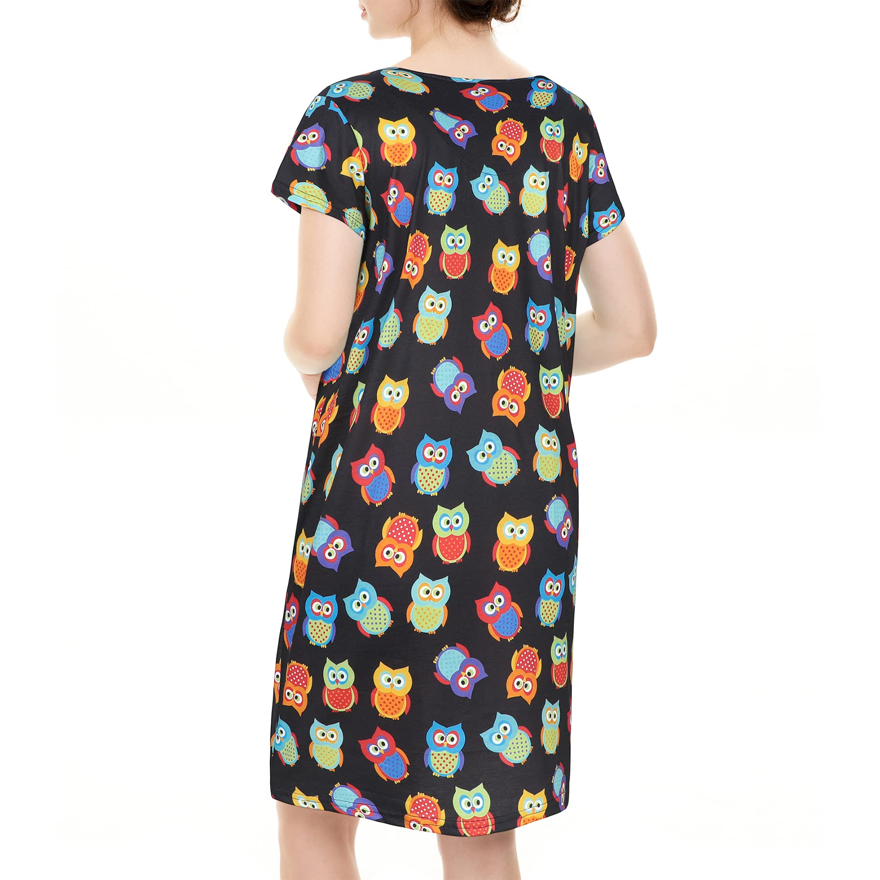 Comfortable Cotton Nightgowns for Women - Soft Sleepshirts & Long Night Gowns for Adults - Perfect for Relaxing at Home, Lounging or Sleeping