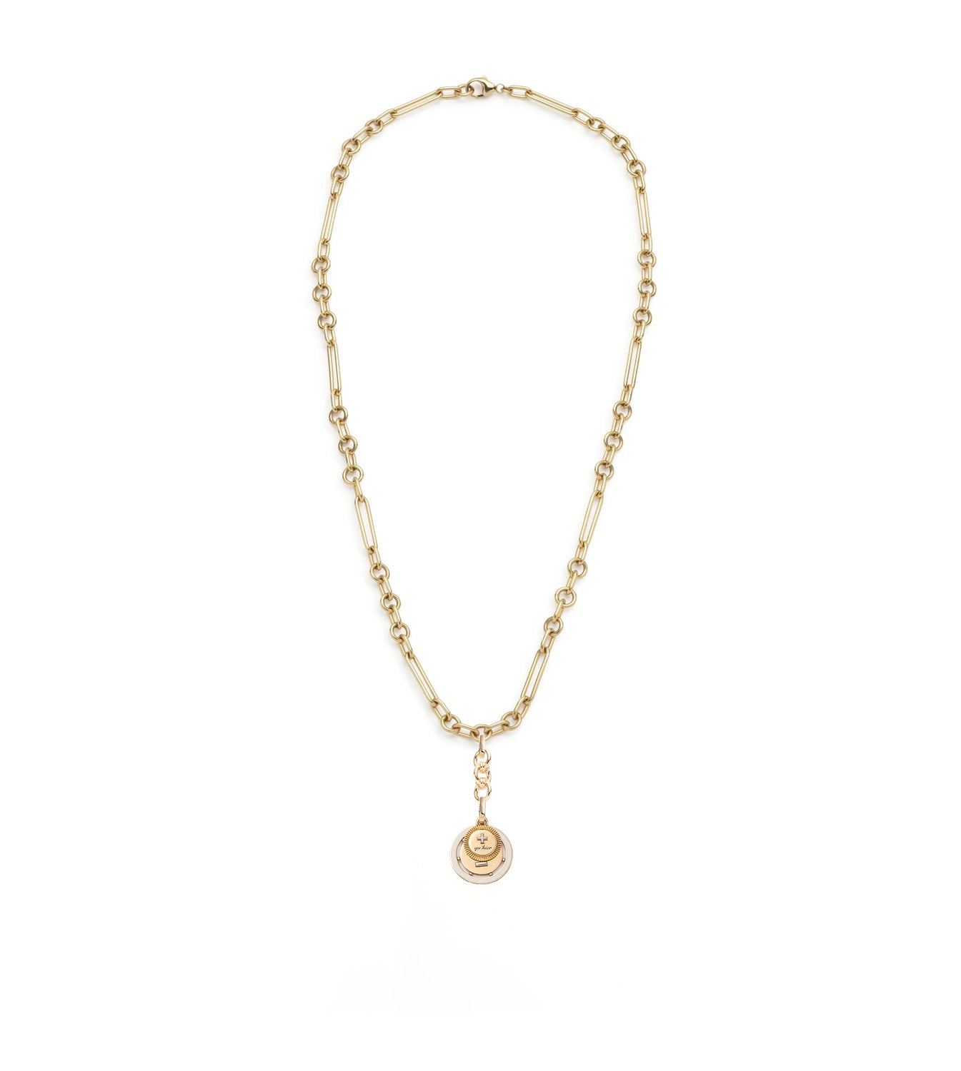 Ever Growing Vivacity: Small Mixed Clip Chain Couplet Necklace - Perfect for Everyday Wear, Date Nights & Special Occasions
