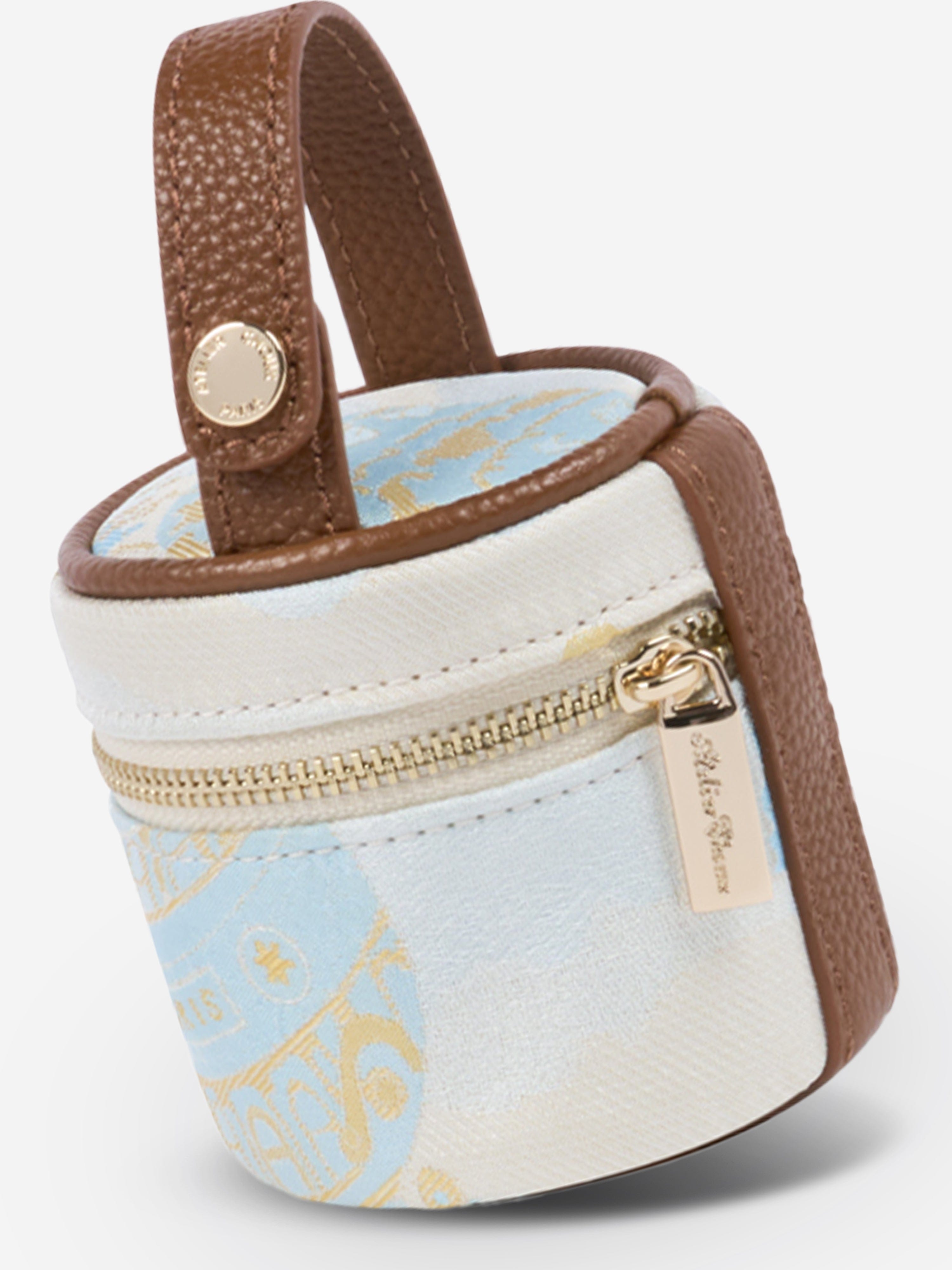 Atelier Choux Baby Hot Air Balloons Pacifier Case in Blue (7.5cm) - Perfect for Travel, Daycare & On-the-Go Parents