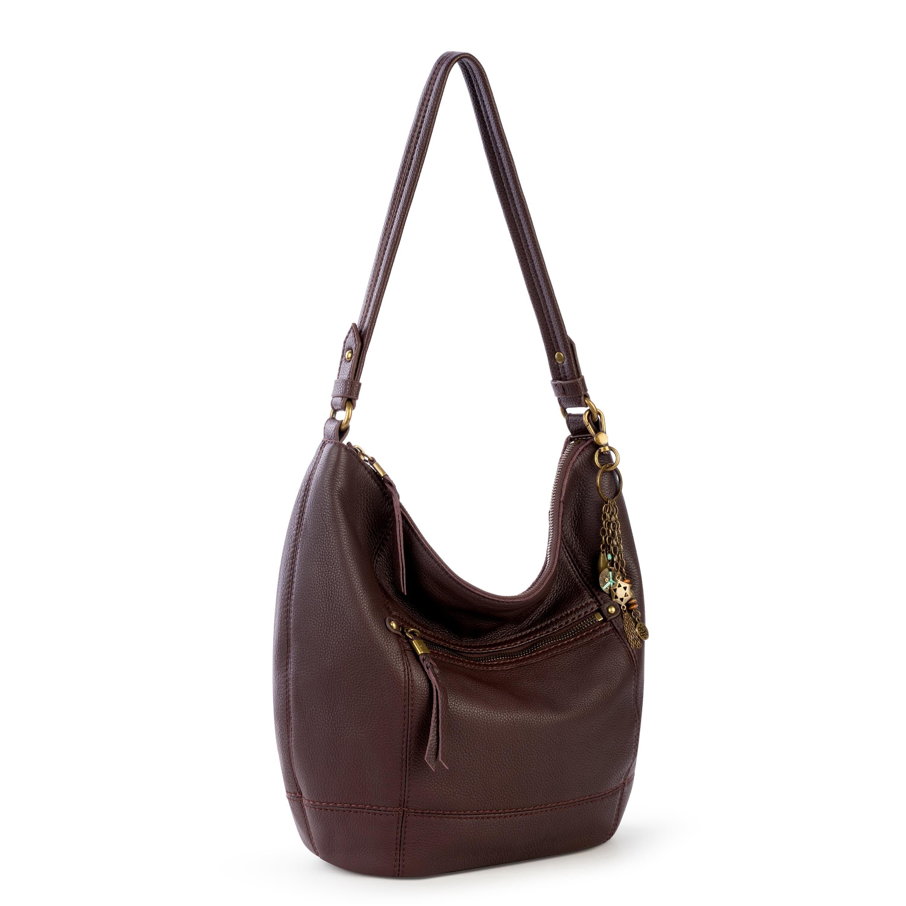 Sequoia Hobo Leather Handbag - Genuine Mahogany Brown Leather Crossbody Bag for Women | Perfect for Work, Travel & Everyday Use