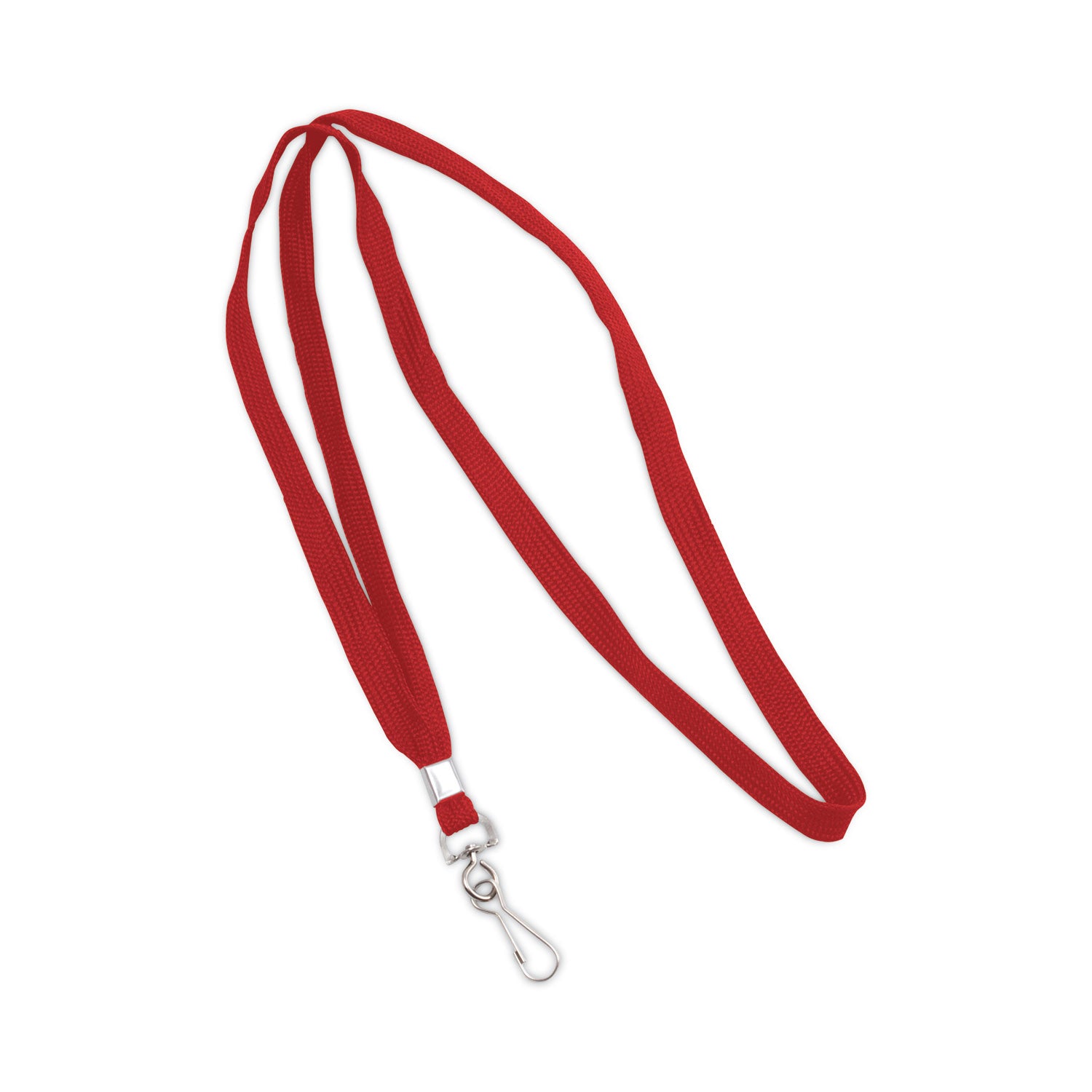Advantus Premium Red Lanyards with Metal J Hook Fastener - 36 Inch Neck Strap (24-Pack) - Ideal for ID Badges, Keys, and Event Passes