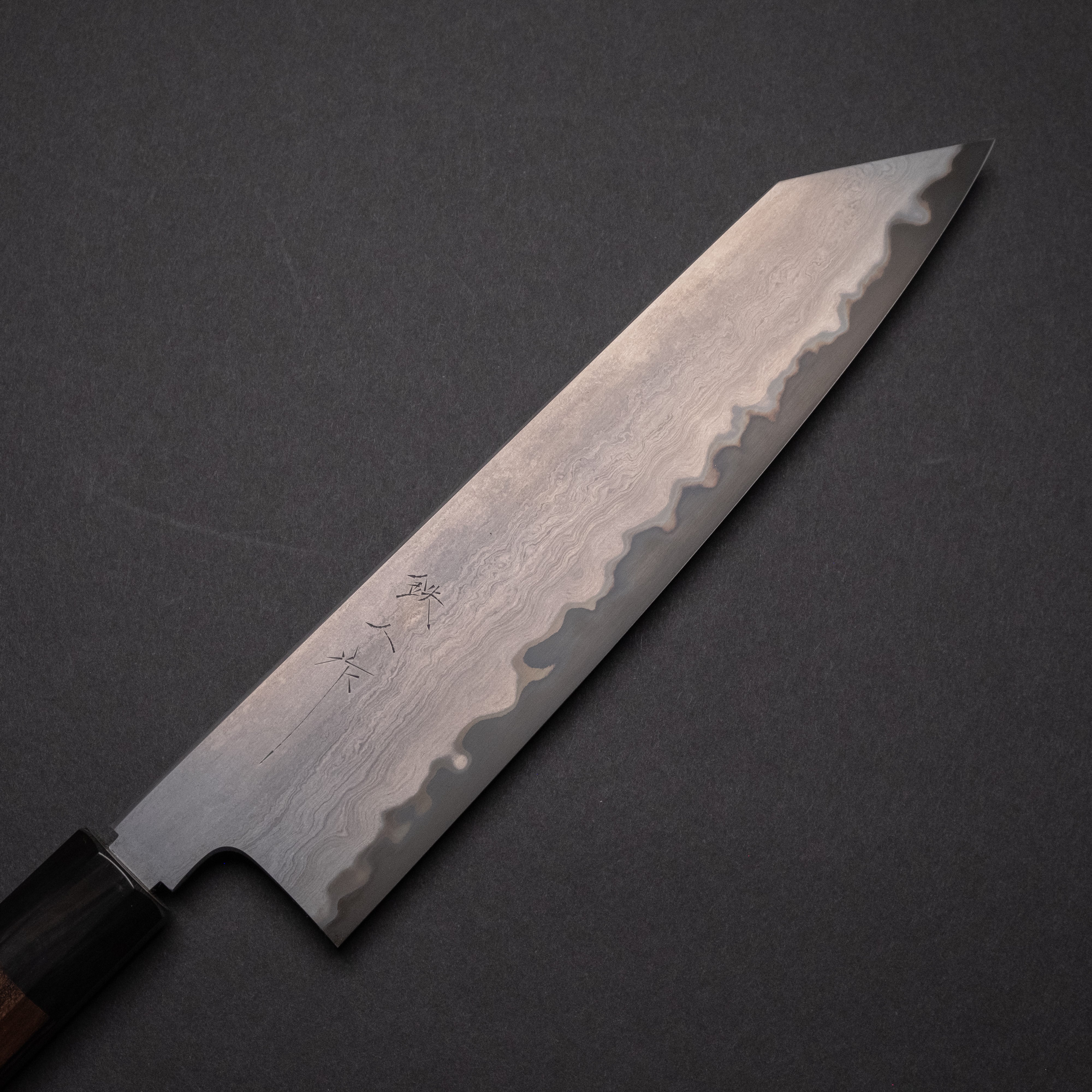 Premium Tetsujin Blue #2 Steel Kiritsuke Gyuto Knife 240mm - Japanese Chef Knife with Taihei Makassar Ebony Handle - Perfect for Sushi, Sashimi & Precision Cutting