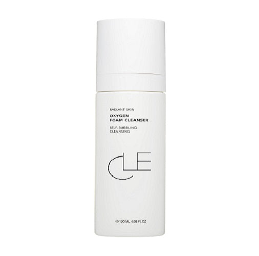 CLE Cosmetics Radiant Skin Oxygen Foam Cleanser - Gentle Facial Cleanser for Glowing Skin | Deep Cleansing & Hydrating | Perfect for Daily Skincare Routine & Makeup Removal